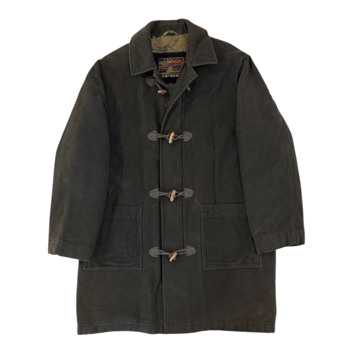 90s 미쏘니 스포츠 아카이브 더플코트 올리브 상품이미지1