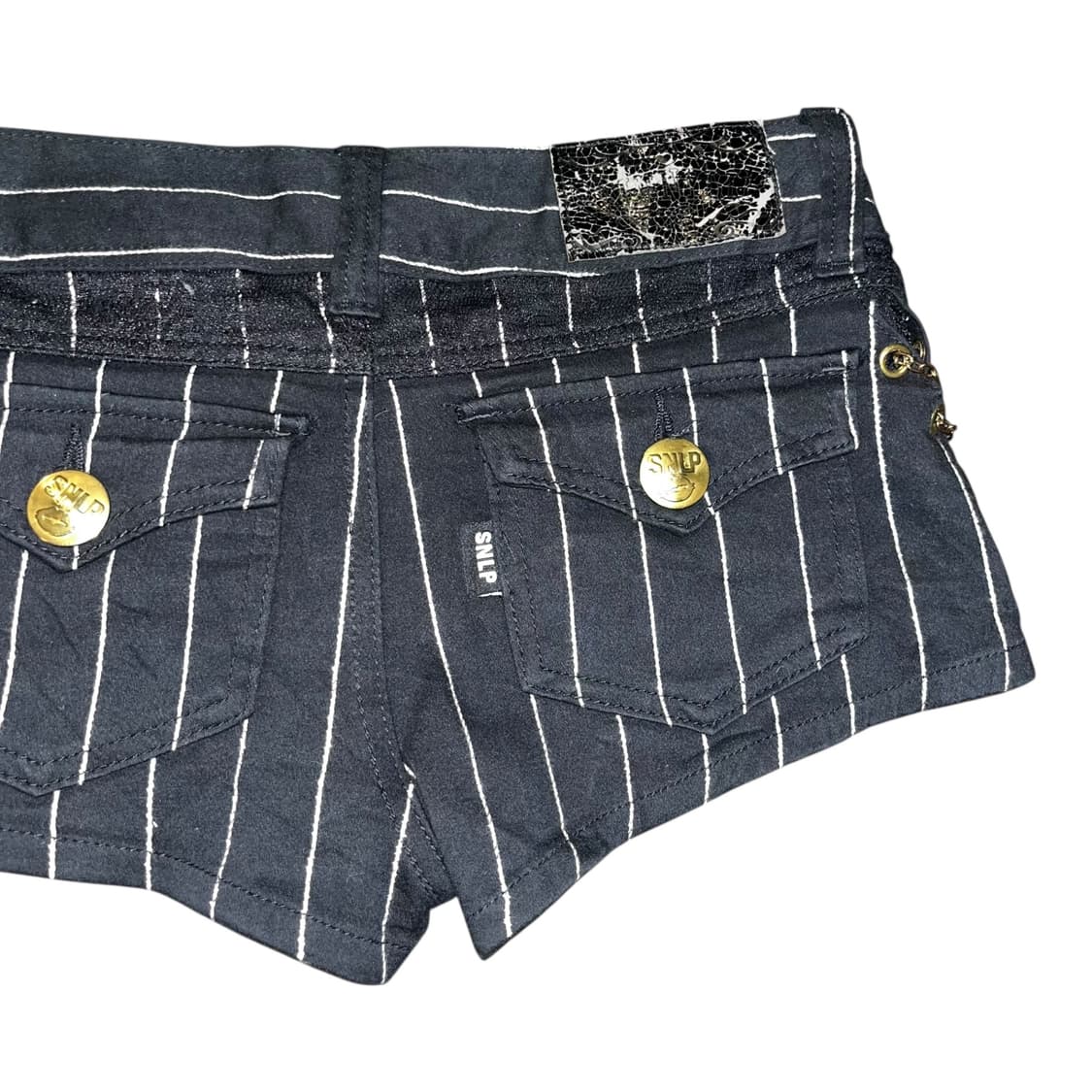 Skinny Lip 스키니립 스트라이프 체인 아일렛 숏팬츠 갸루y2k 상품이미지4