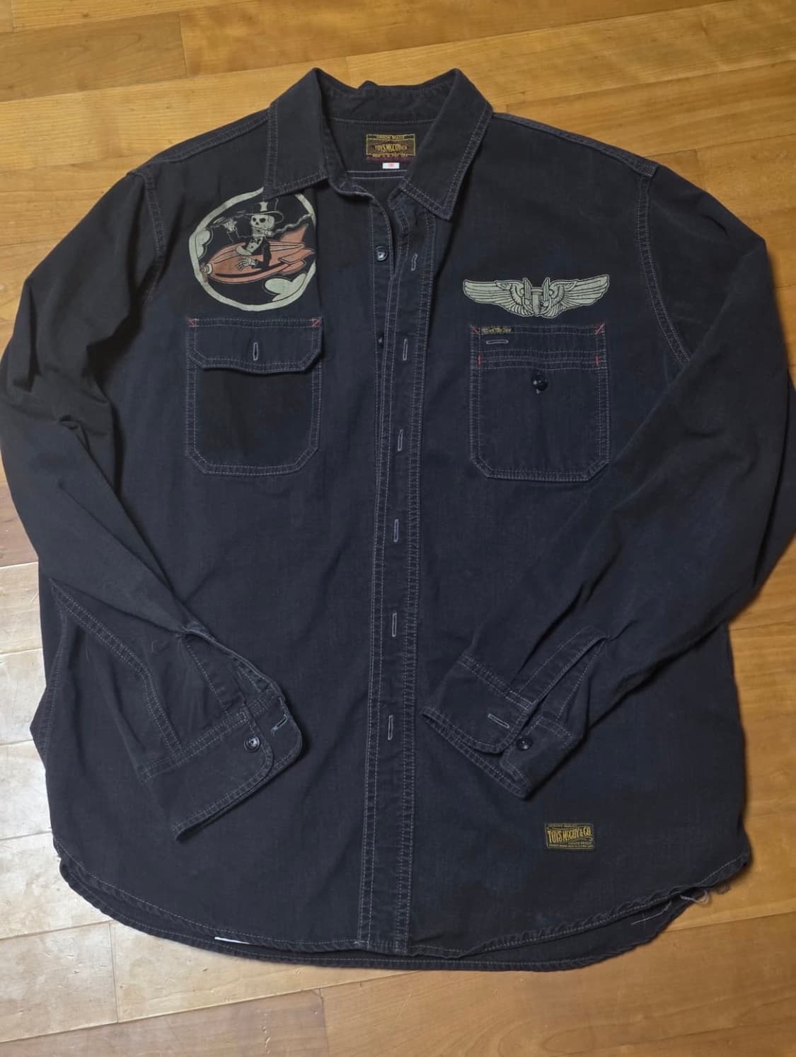 토이즈맥코이 블랙 샴브레이 프린팅 셔츠 18 XXL 상품이미지2