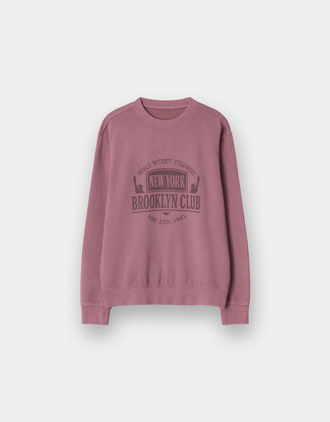 지오다노 가먼트다잉 그래픽 맨투맨 XL (새상품) 상품이미지1