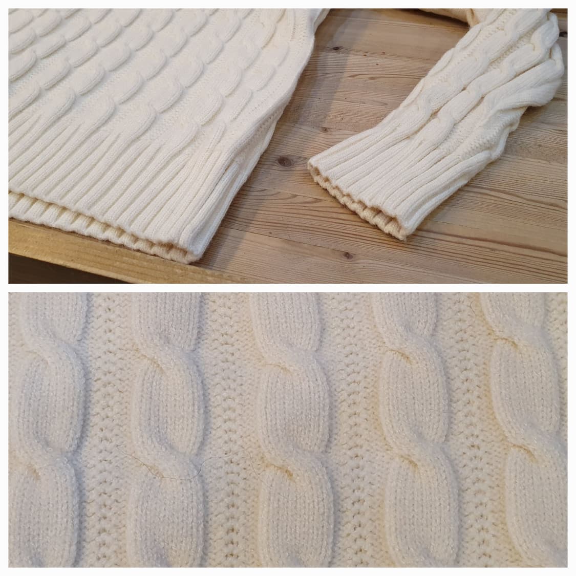 (새상품)77.랄프로렌 꽈배기 크롭니트  상품이미지4