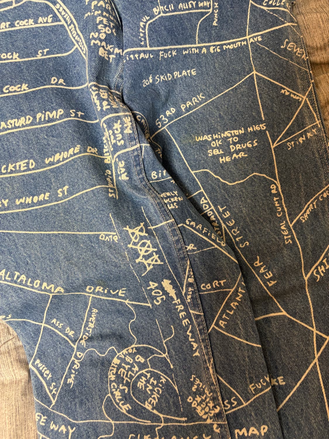 슈프림 곤즈 맵 데님 팬츠 30 상품이미지2