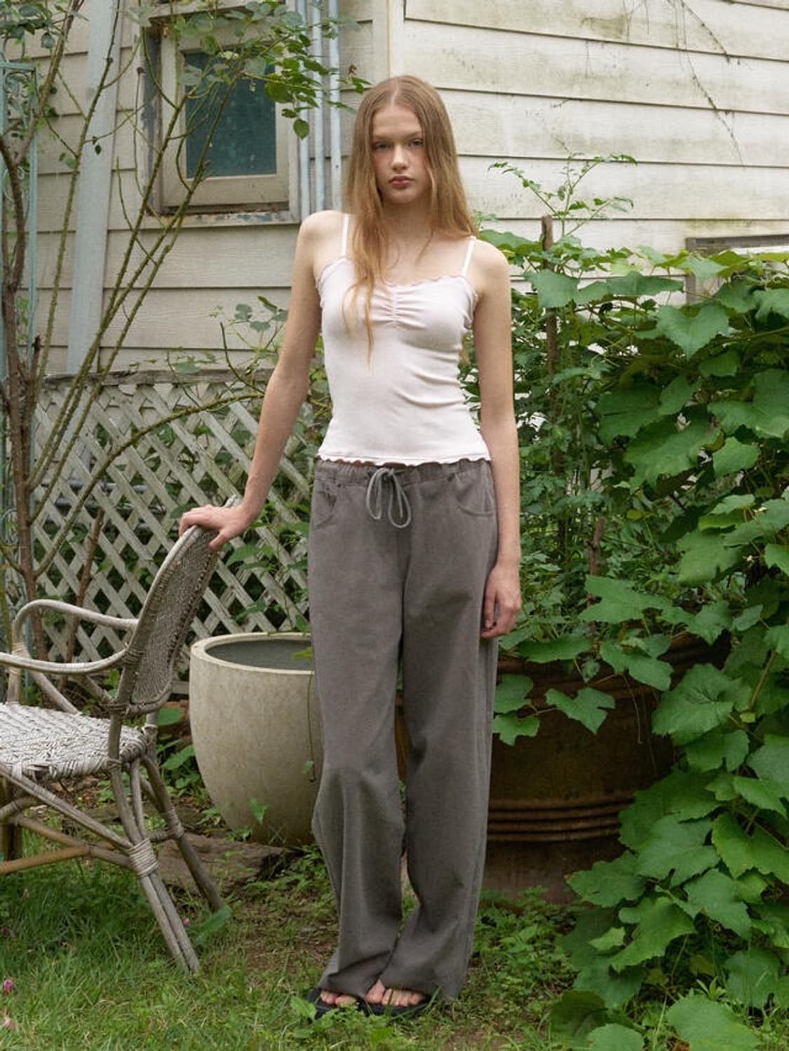 헤더먼트 worn cotton pants 코튼팬츠 브라운 s 상품이미지3