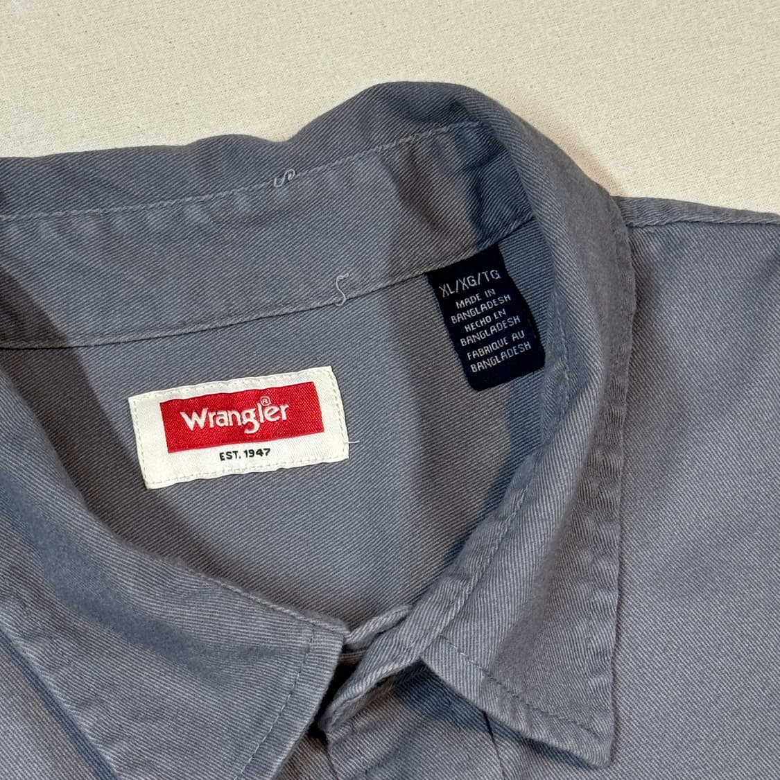 XL) Wrangler 랭글러 투포켓 워크웨어 코튼 셔츠 W9 상품이미지5