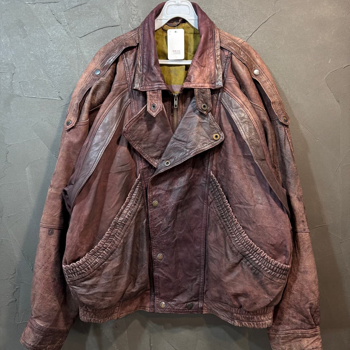 [54] VINTAGE 빈티지 가죽 블루종  상품이미지1