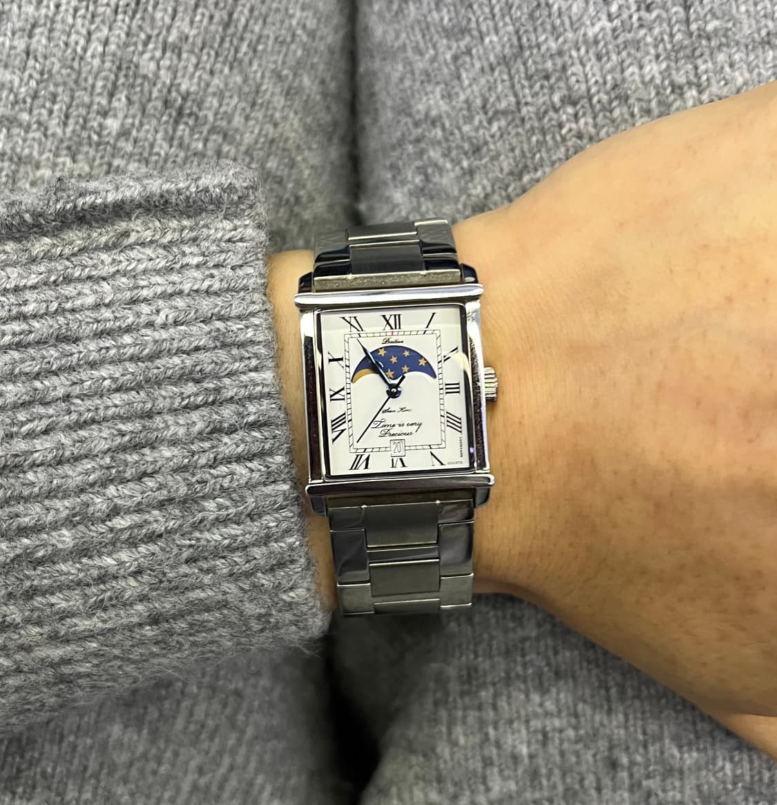 WMT CHRONO CLUB 문페이즈 사각시계   (리폼)세상에 단 하나 상품이미지3