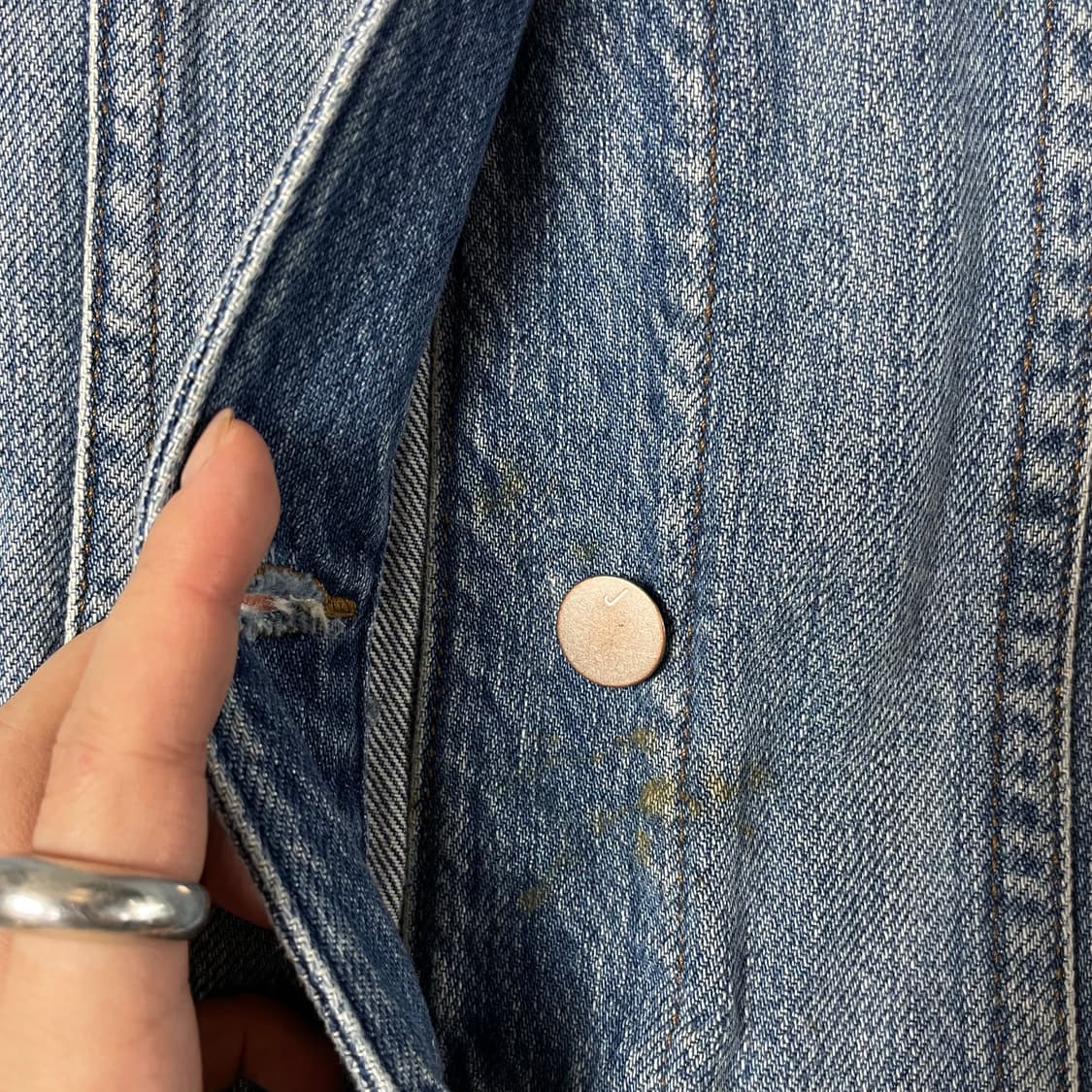 제이브랜드 연청 데미지 데님 자켓 상품이미지6