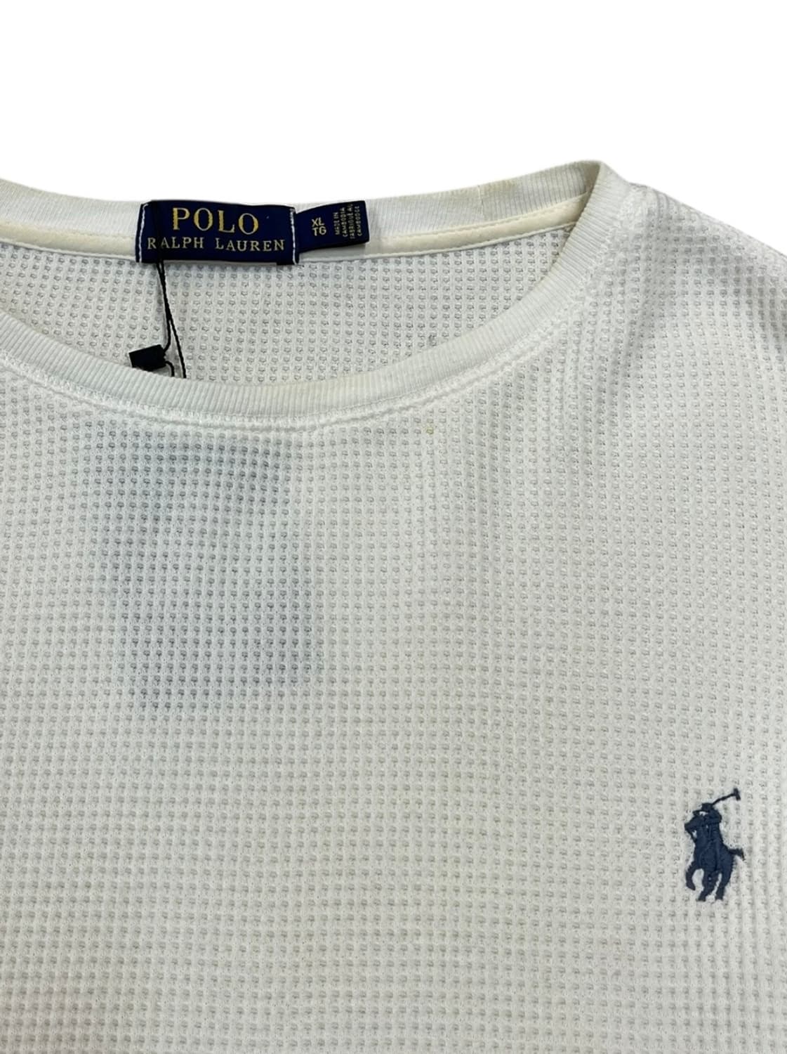 폴로 랄프로렌 와플티 화이트 XL #csz1979 상품이미지4