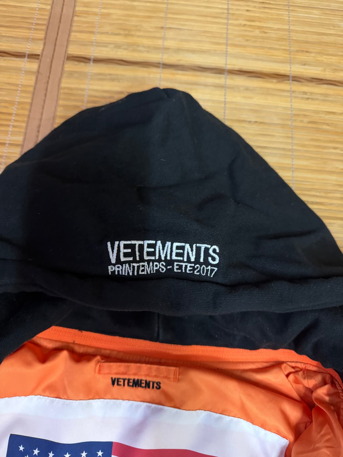 VETEMENTS 베트멍 성조기 리버시블 양면 점퍼 자켓 100L 상품이미지9