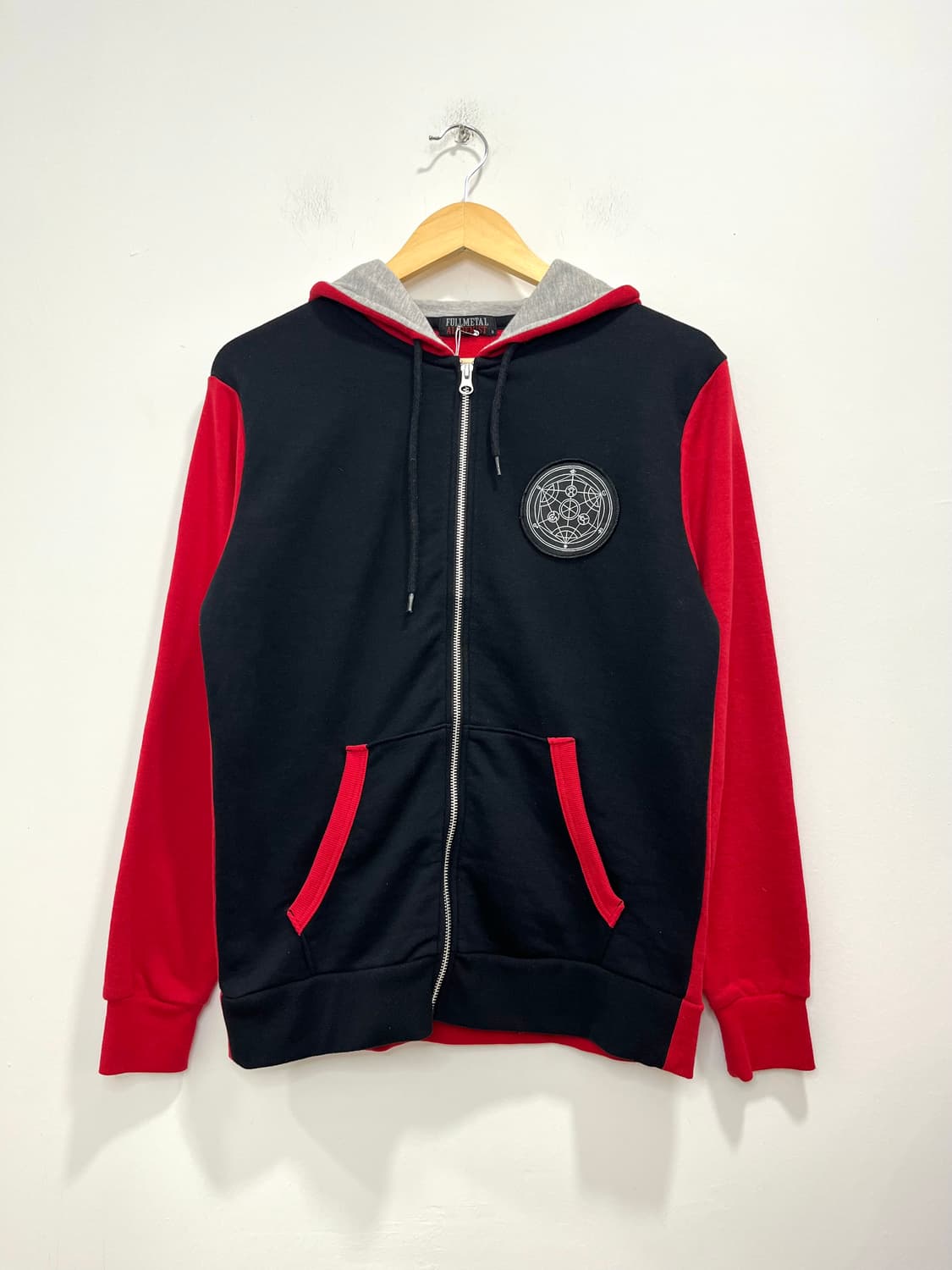 일본빈티지 락펑크 마법진 악마 패치 후드집업 상품이미지2