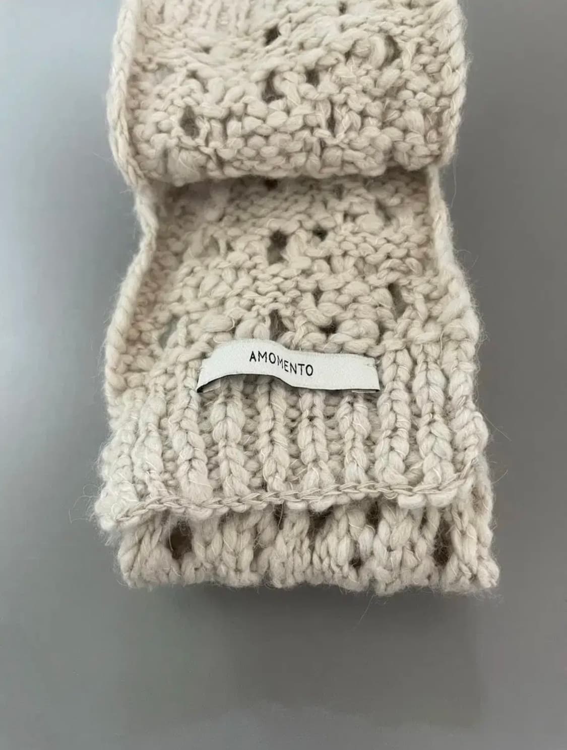 Amomento 아모멘토 크로셰 니트 머플러 상품이미지4
