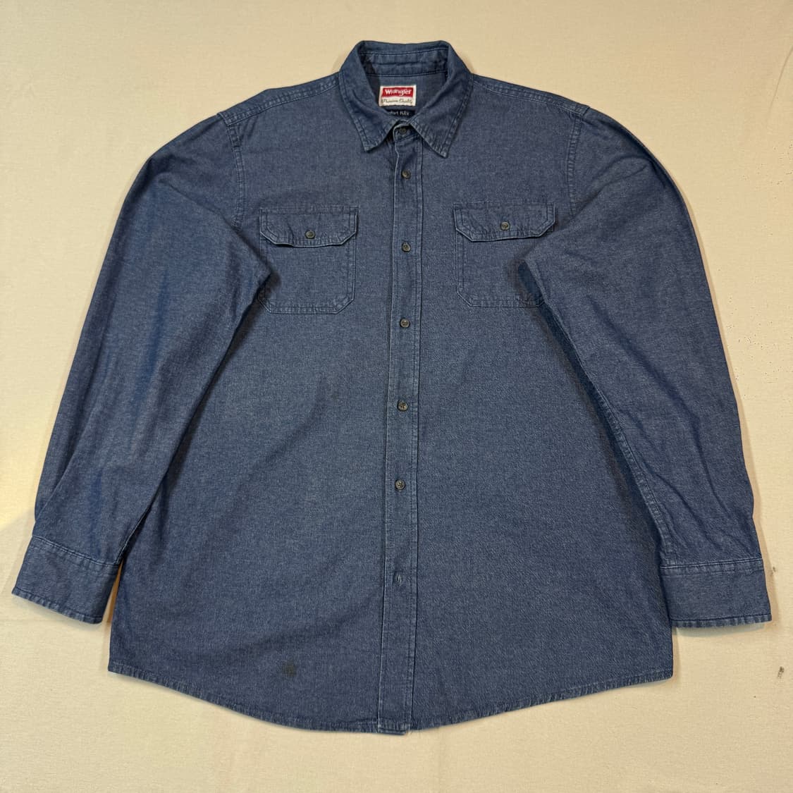 L) Wrangler 랭글러 투포켓 워크웨어 코튼 데님 셔츠 W12 상품이미지2