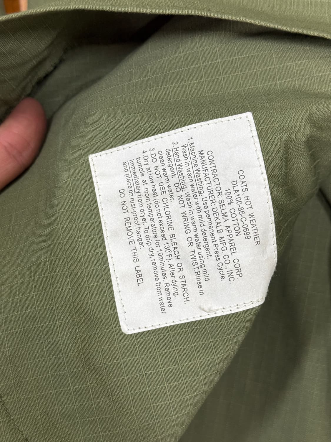 미군 정글 퍼티그 자켓셔츠 사이즈 M  상품이미지4
