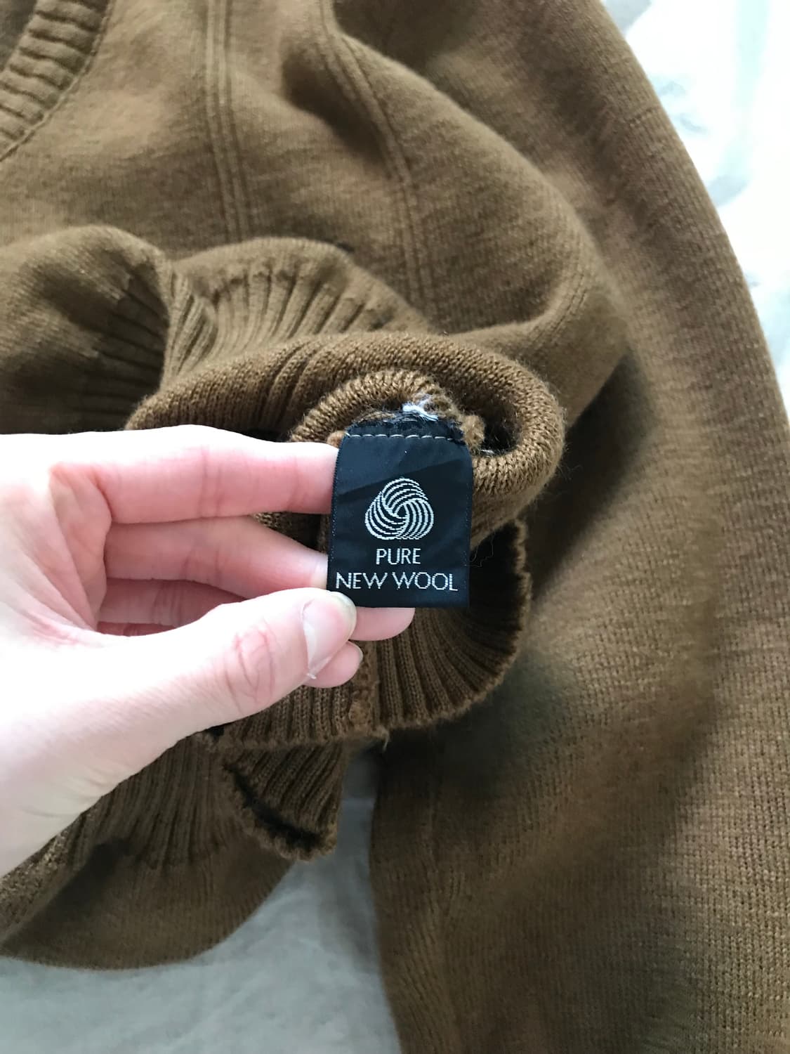 버버리 90년대 올드스쿨 코만도 니트 카멜 상품이미지9