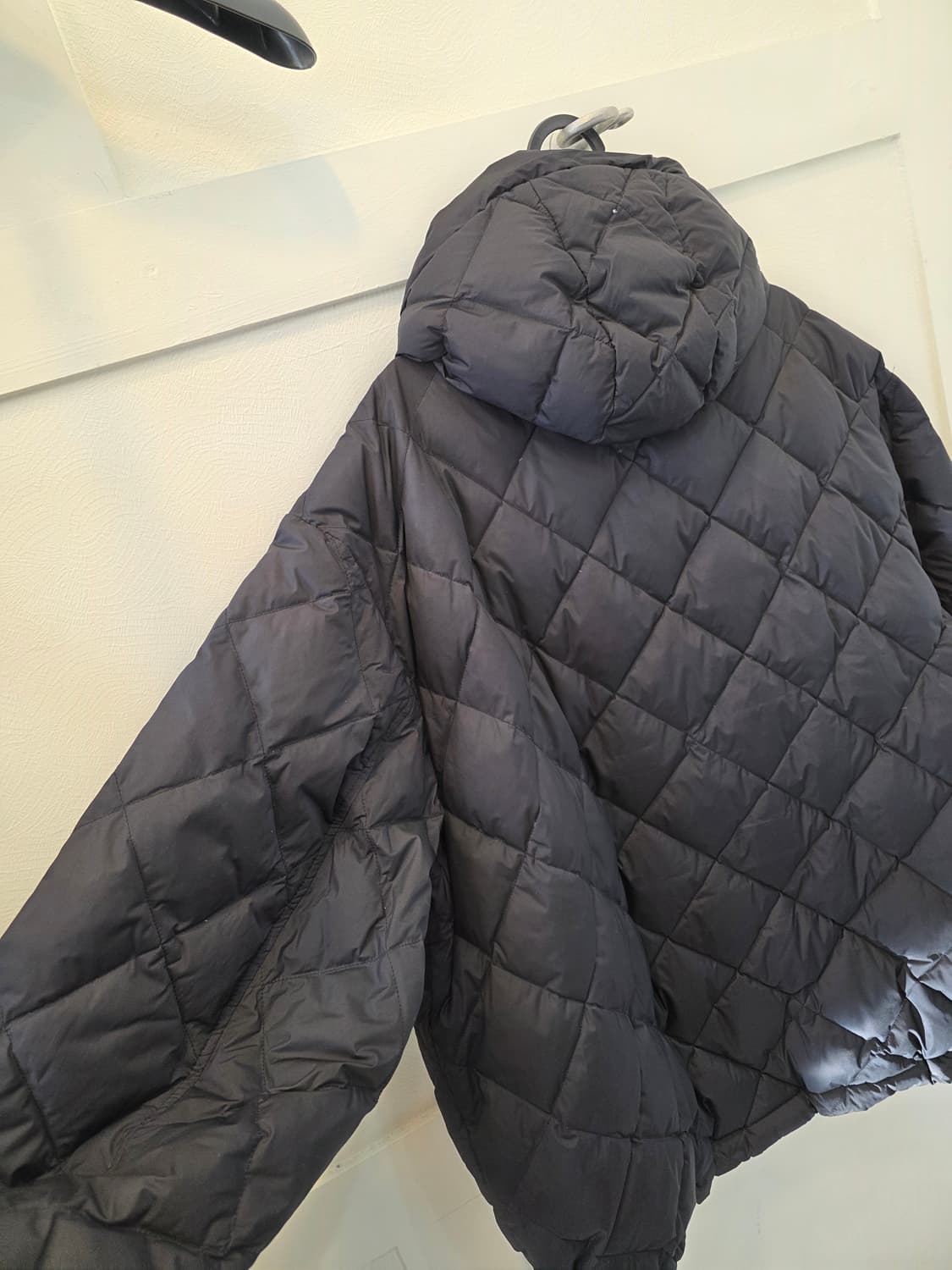 커스텀멜로우 퀼팅  후드집업  블랙 상품이미지4