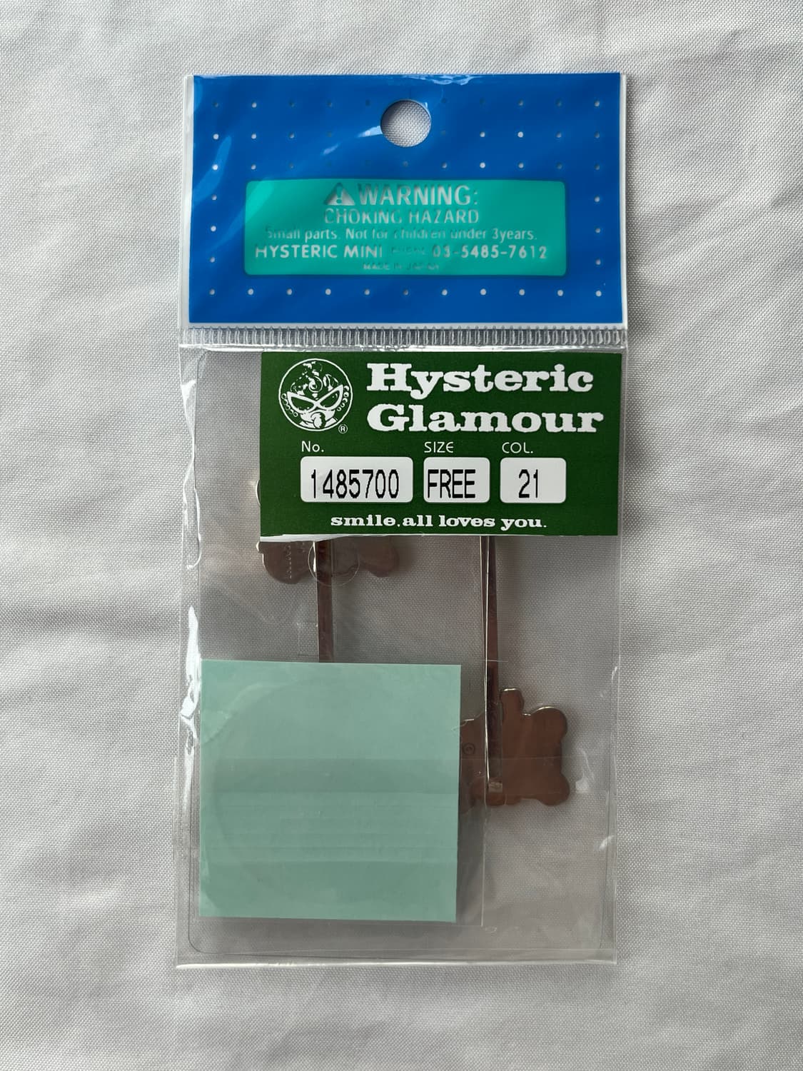 (새상품) 히스테릭 글래머 아카이브 락스타 퍽베어 헤어핀 머리핀 세트 상품이미지3