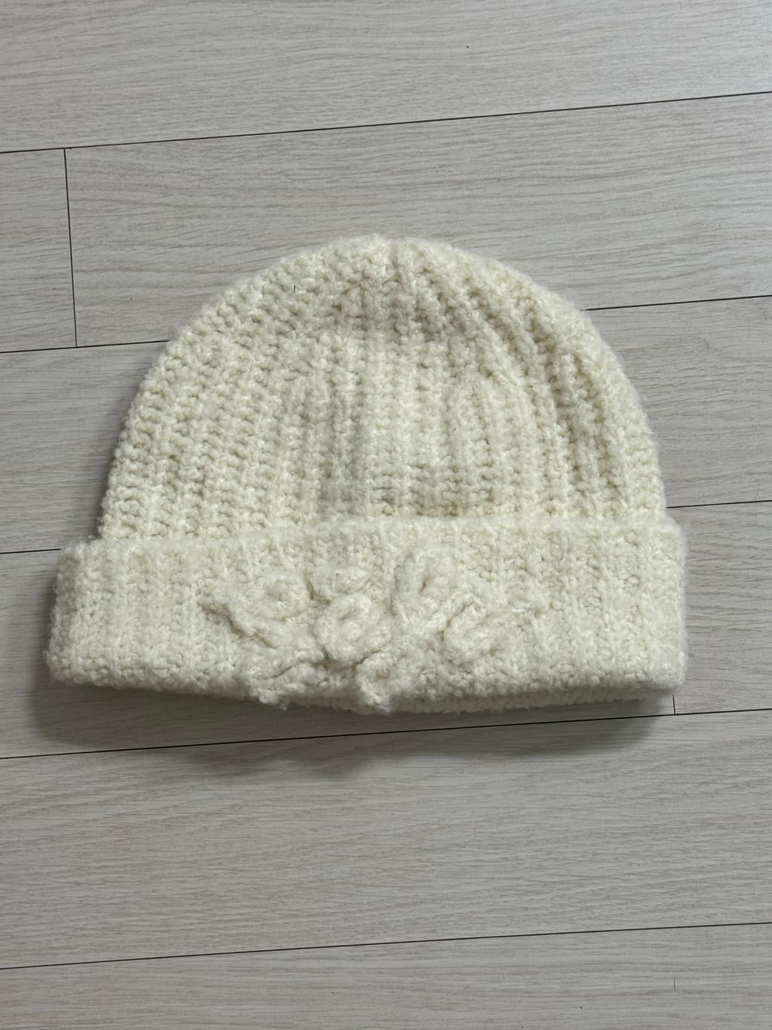 25FW 세퍼 파우더 화이트 울 비니 상품이미지1