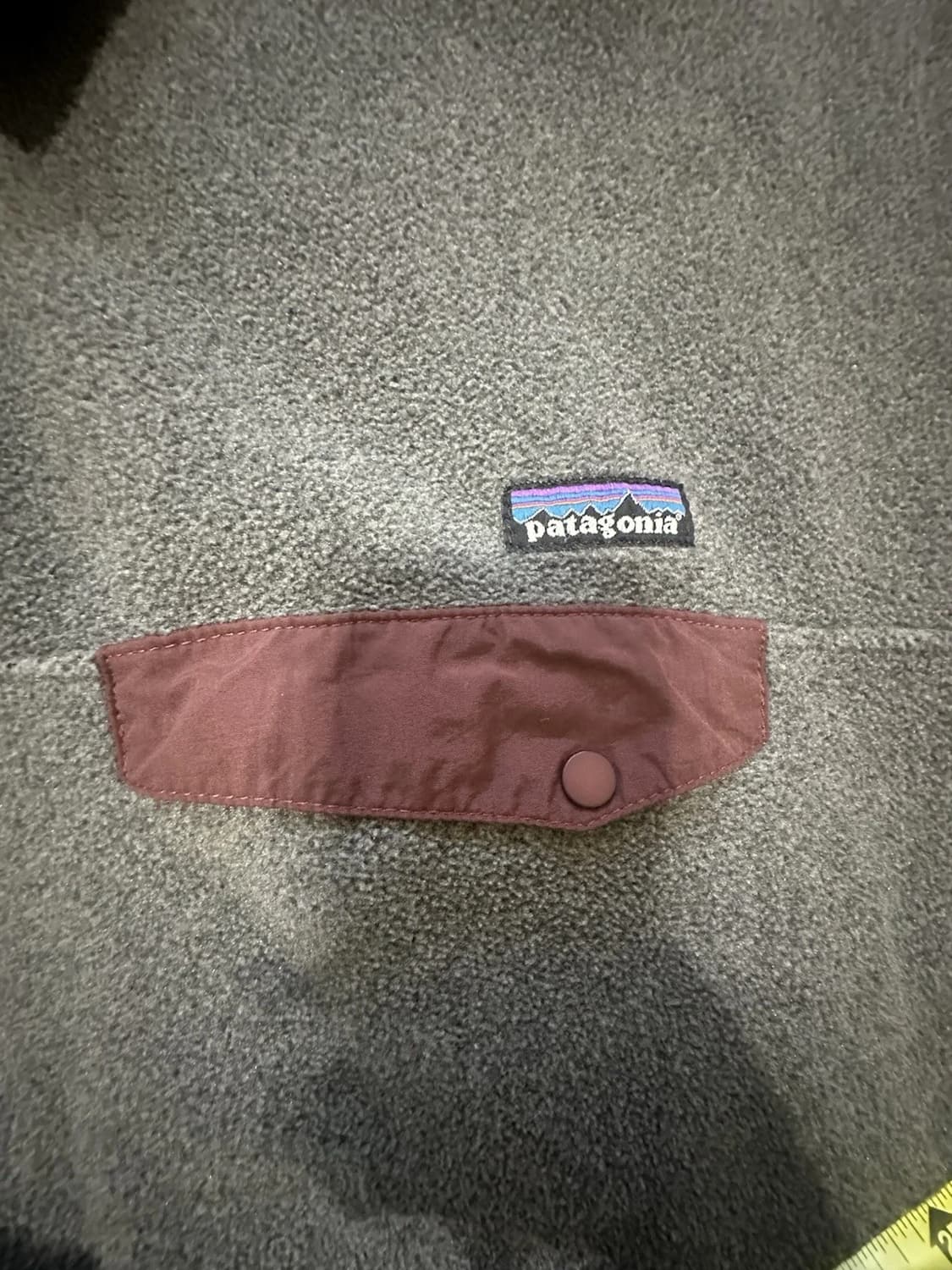 00s 파타고니아 신칠라 스냅-T 그레이/버건디 상품이미지3