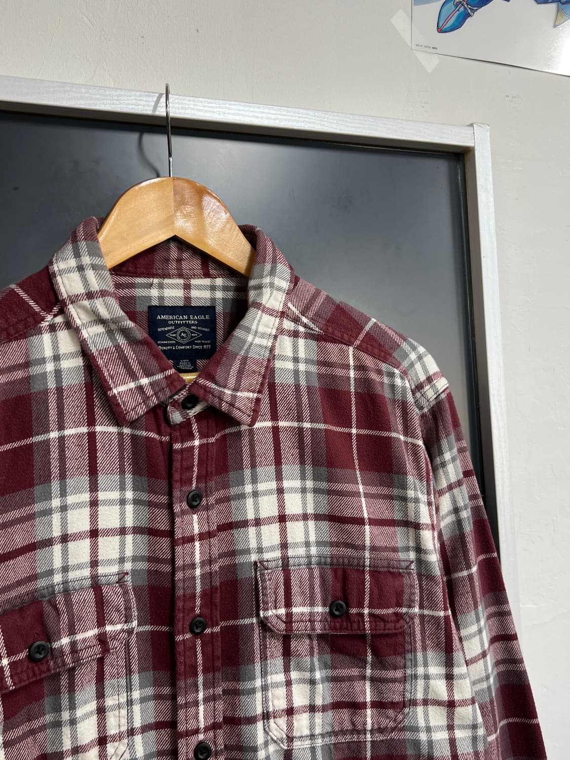 American Eagle 플란넬 체크 셔츠 상품이미지2