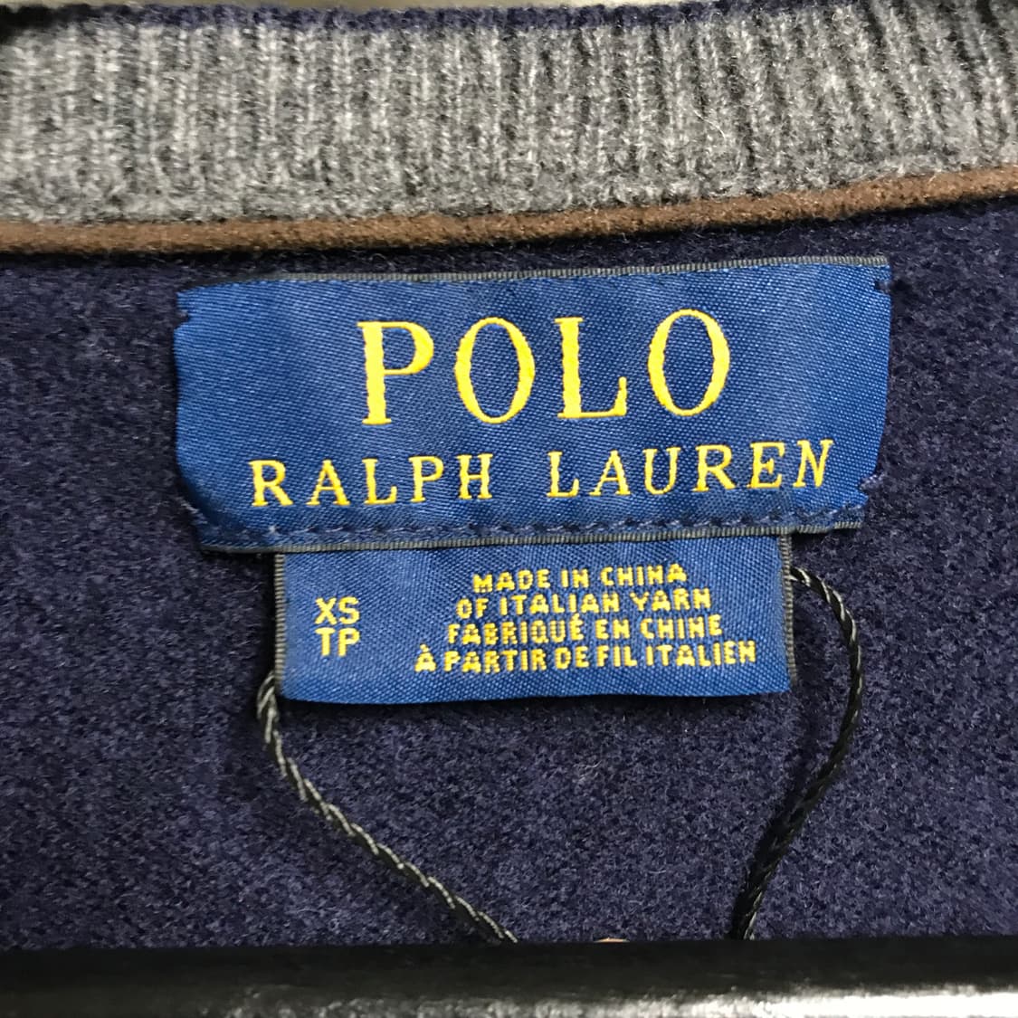 폴로 랄프로렌 브이넥 니트 네이비 XS(W) 상품이미지5