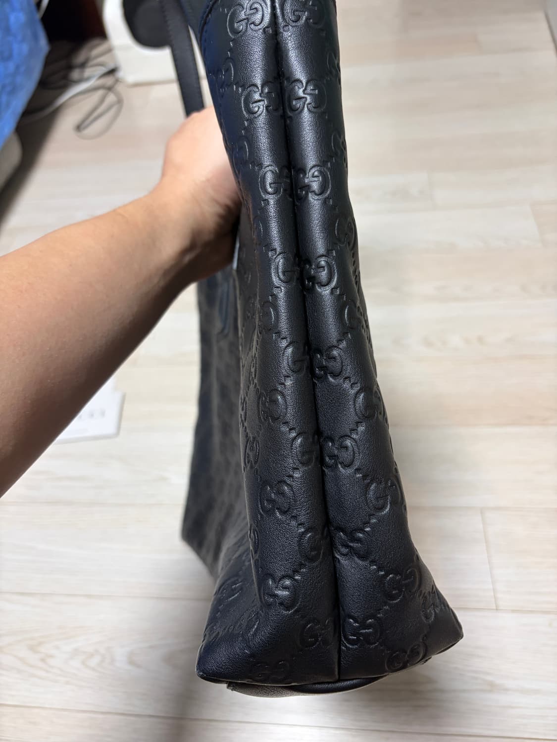 구찌 GG 올블랙 토드백 (3회 사용) 상품이미지9