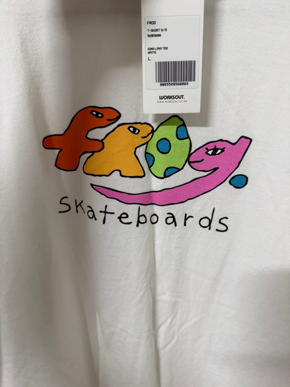frog skateboard dino logo 티셔츠 상품이미지2