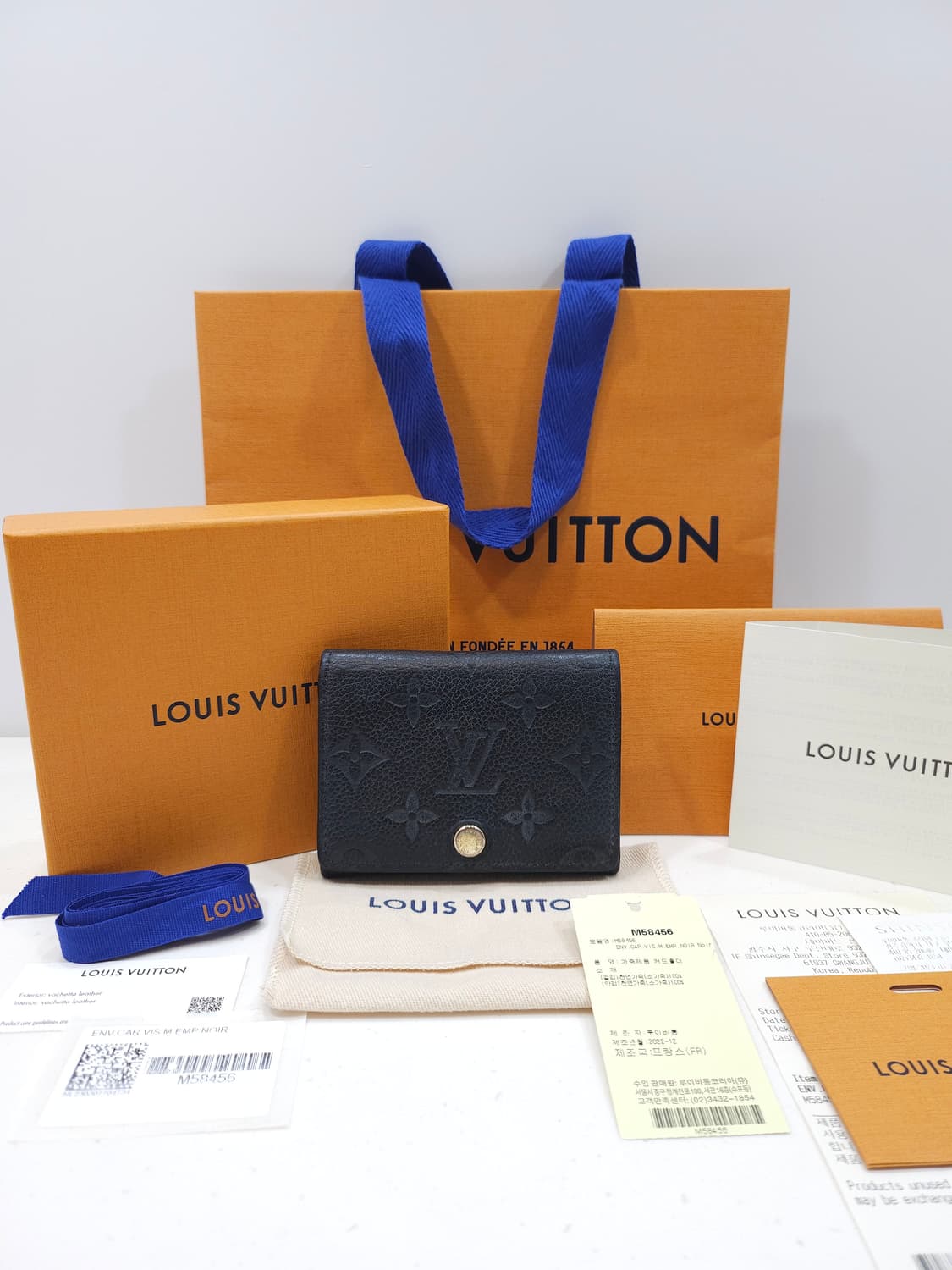 [정품] 루이비통 모노그램 앙프렝뜨 비즈니스 카드 홀더 M58456 상품이미지1