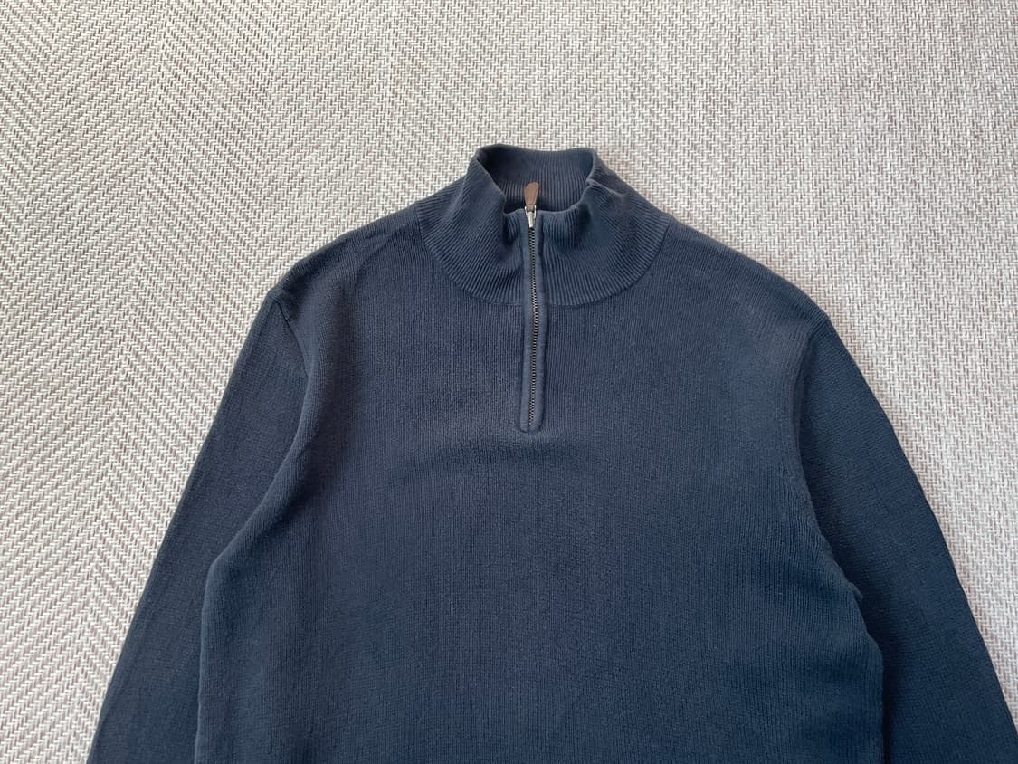 제이크루 네이비 하프집업 코튼 니트 J03777 상품이미지3