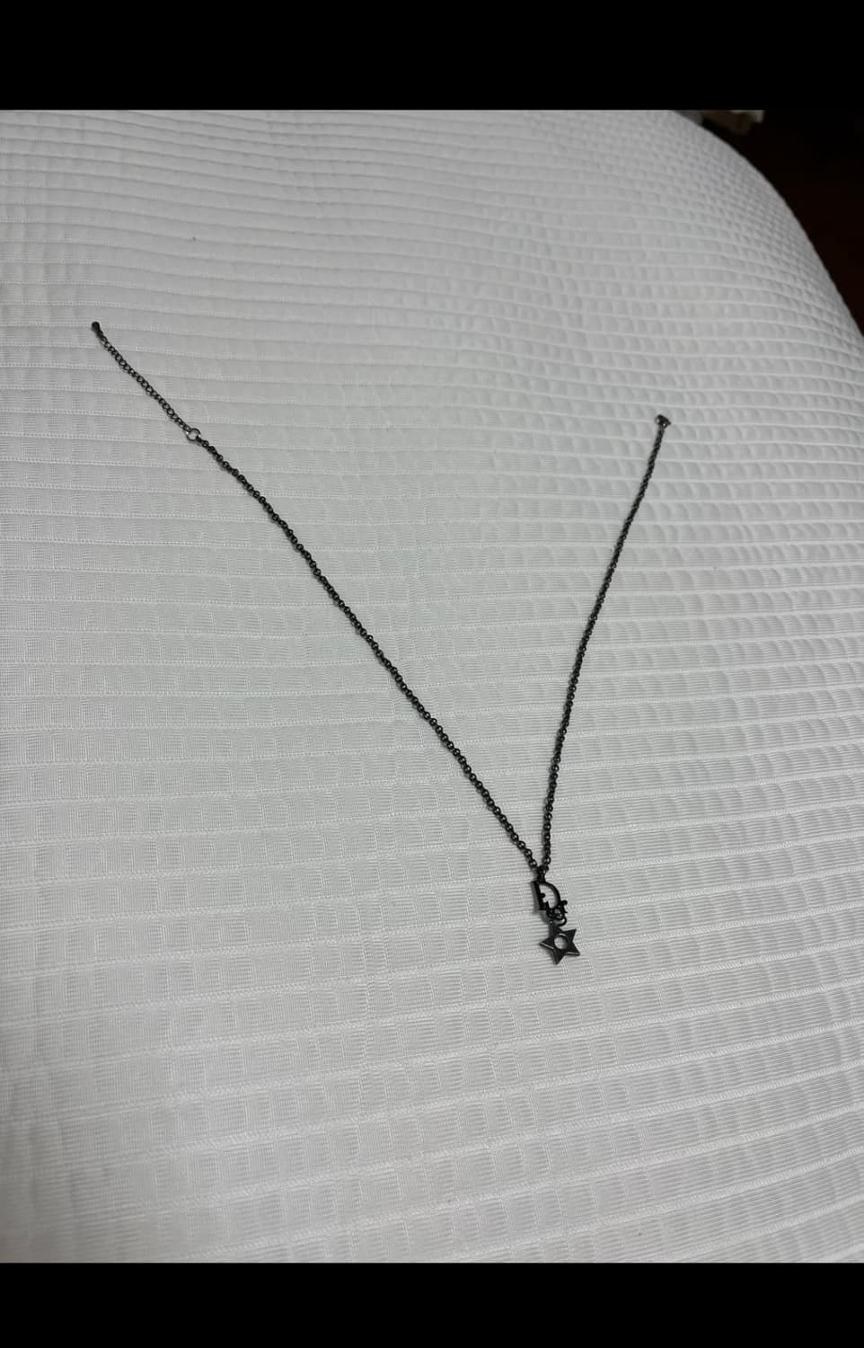 디올 흑니켈 오블리크 목걸이 상품이미지2