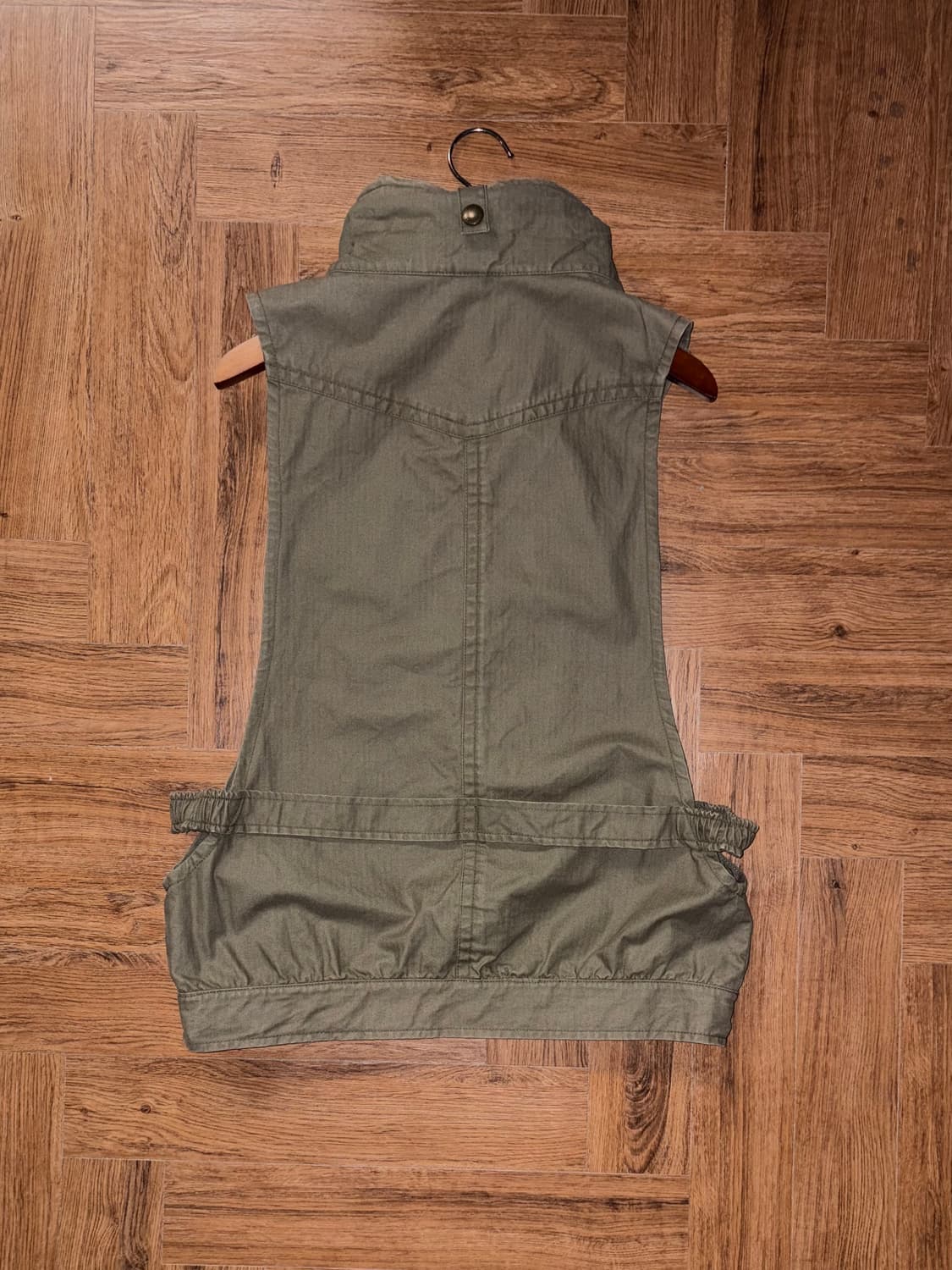 빈티지 디테일 후드 베스트 상품이미지6