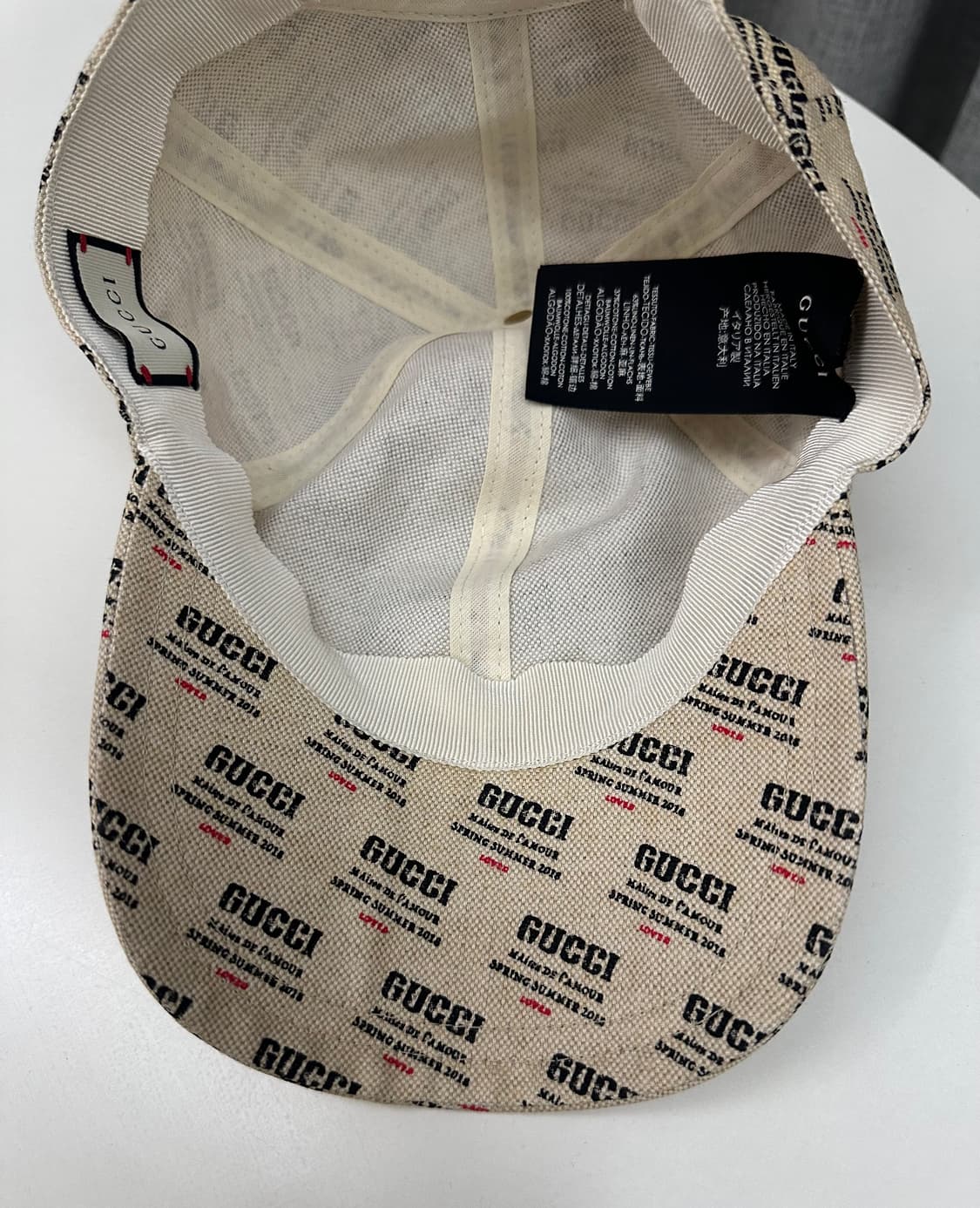[정품] GUCCI 구찌 인바이트 스탬프 볼캡 상품이미지4