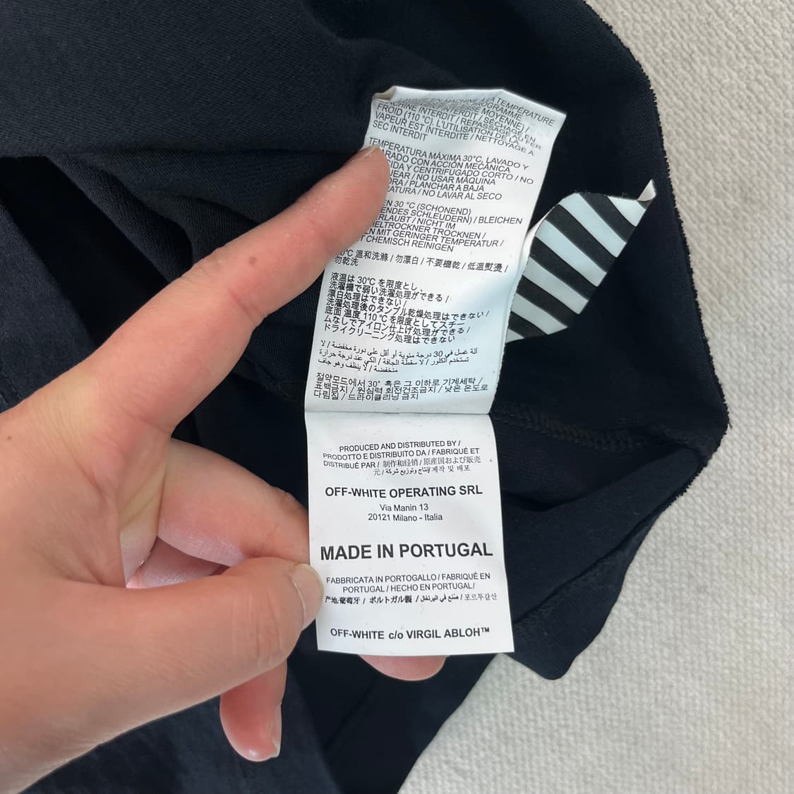 105 오프화이트 랜드카드 롱슬리브 티셔츠 상품이미지8