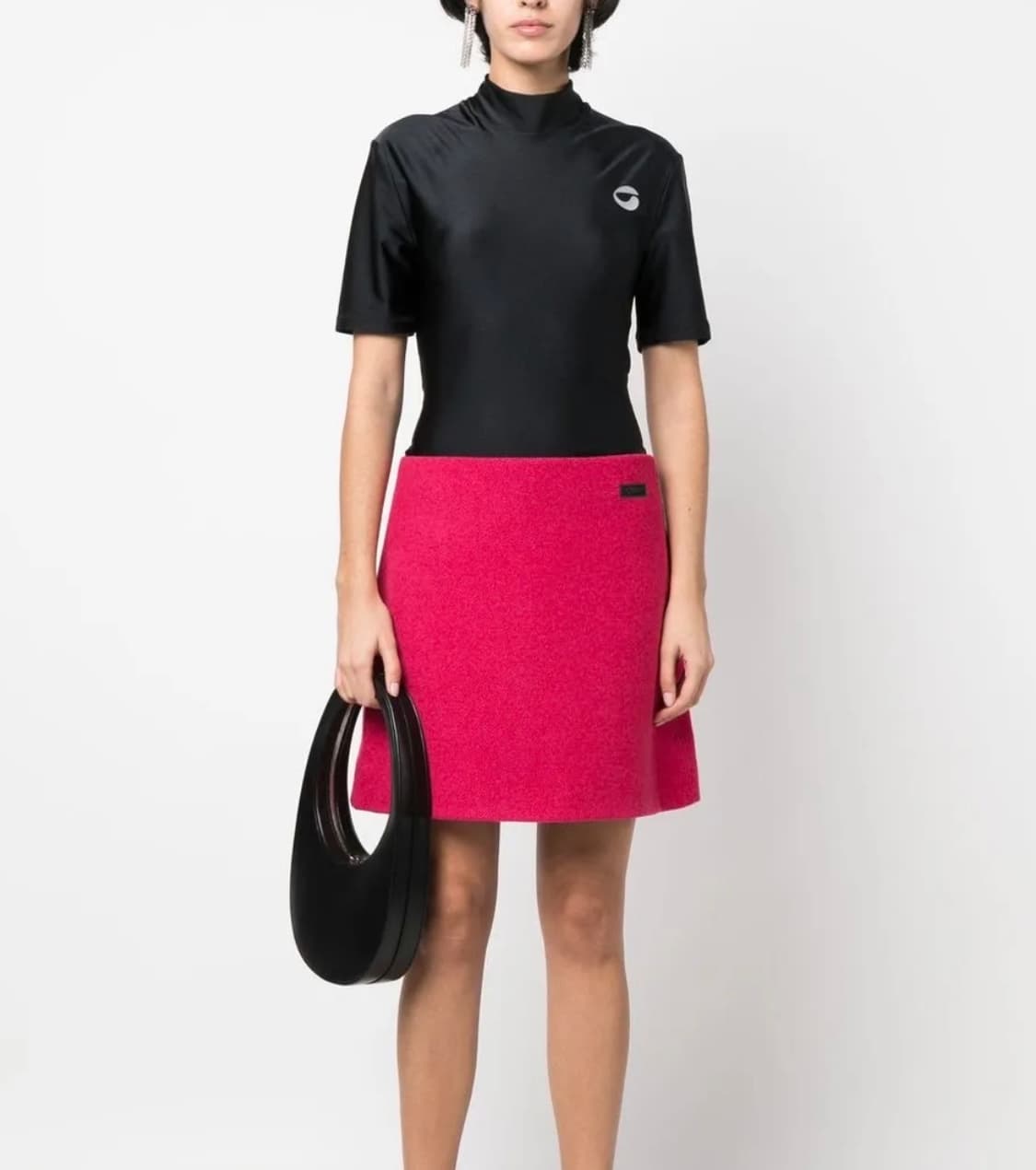 코페르니 하이넥 져지티셔츠 블랙 상품이미지5