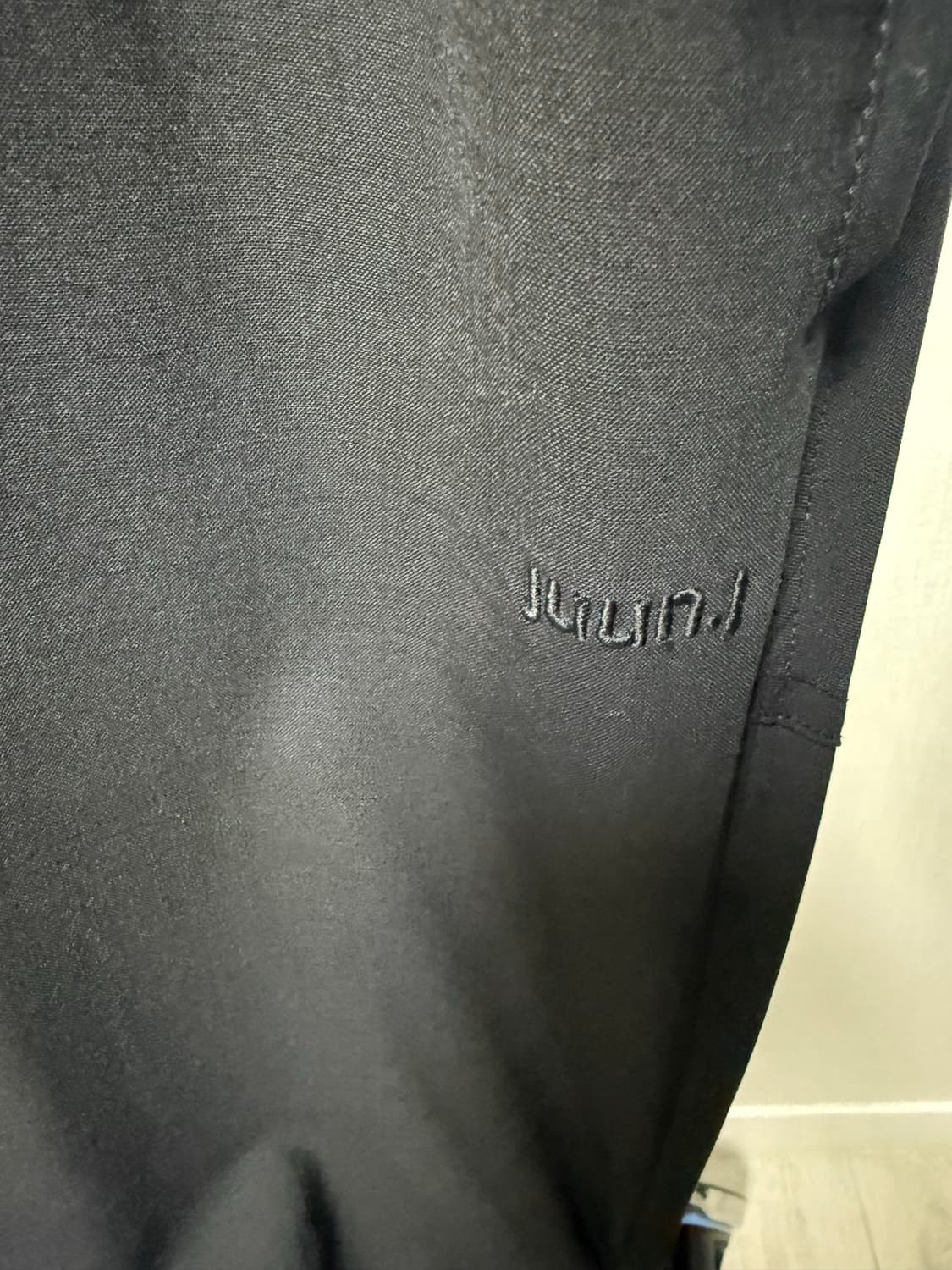 준지 로우크로치팬츠 울버전 블랙 상품이미지2