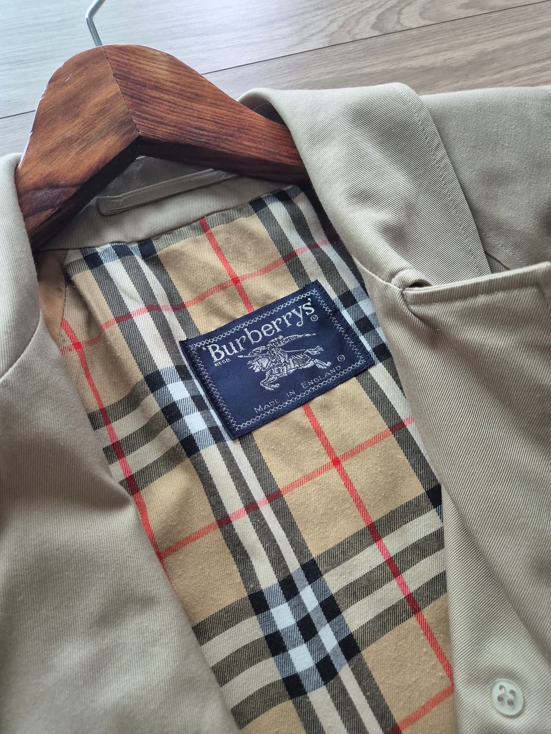 버버리 클래식 개버딘원단 트렌치 카코트 England made 상품이미지3