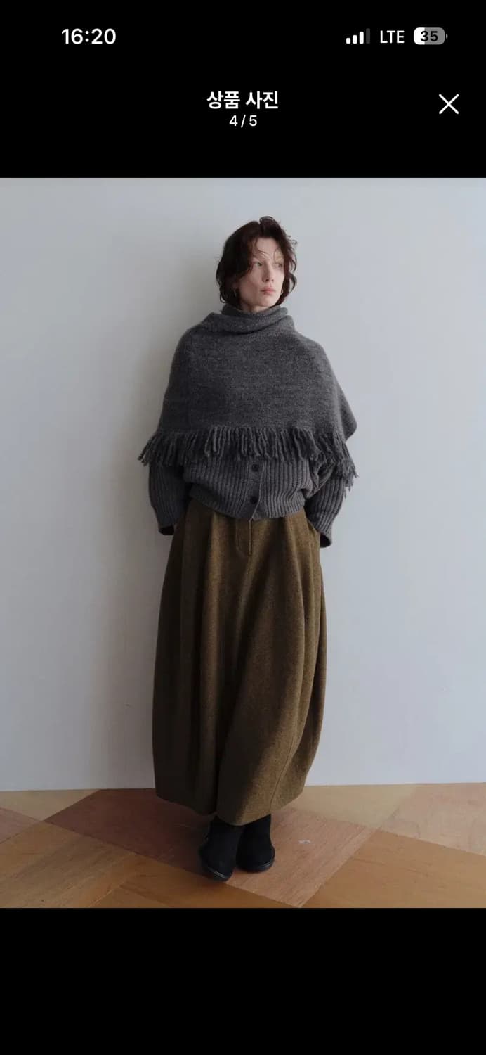 에토스 WAIST STRAP WOOL SKIRT 상품이미지1