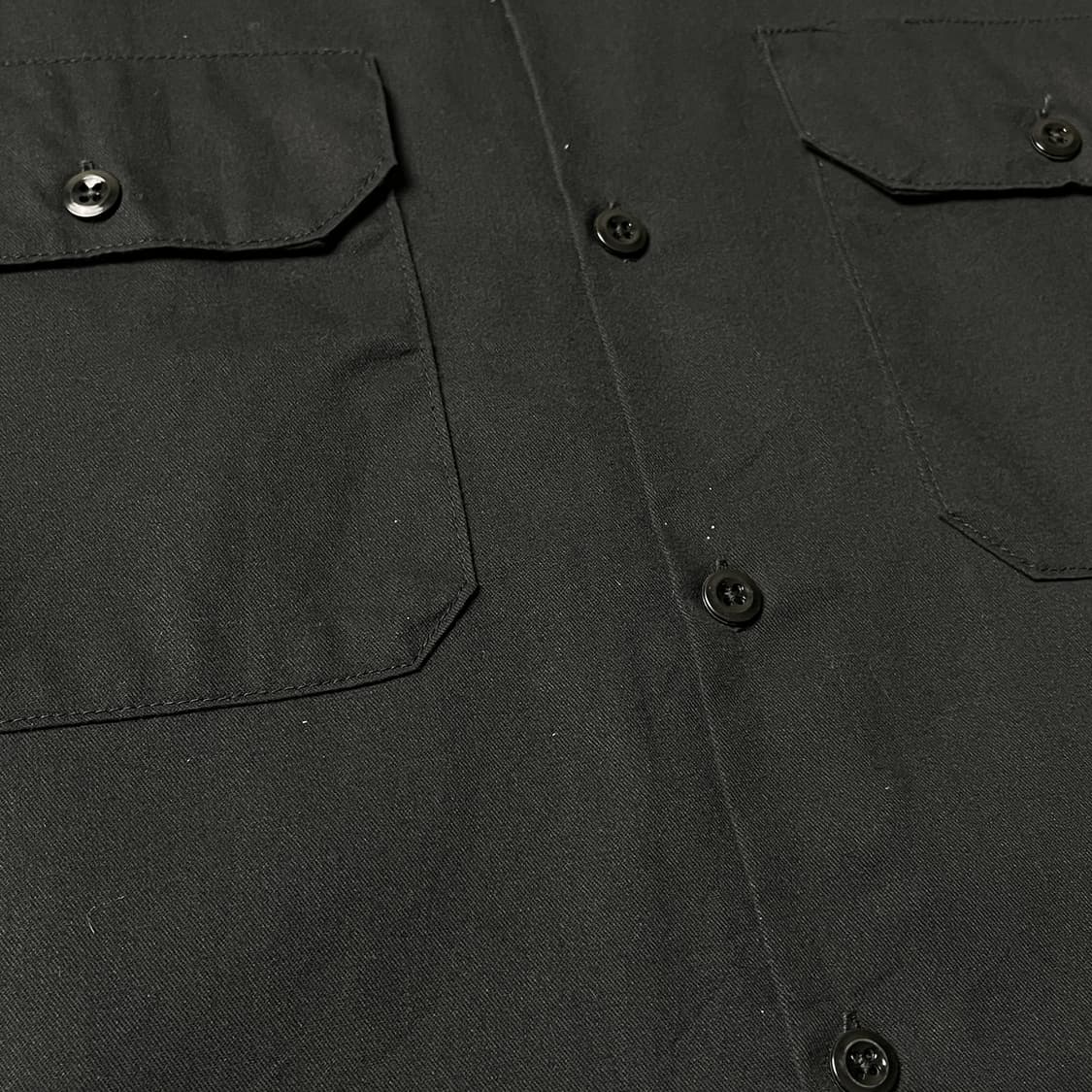 DICKIES 디키즈 빈티지 블랙 플랩포켓 반팔 워크셔츠 A01050 상품이미지4