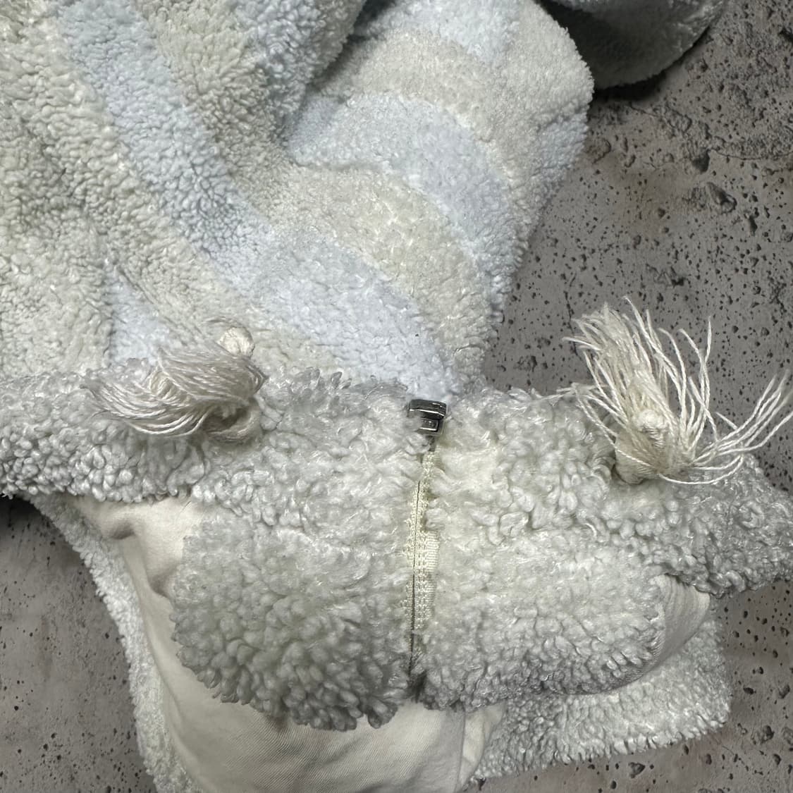 ✨ (바배) 아디다스 빅트레포일 뽀글이 쉐르파 집업 자켓 상품이미지8