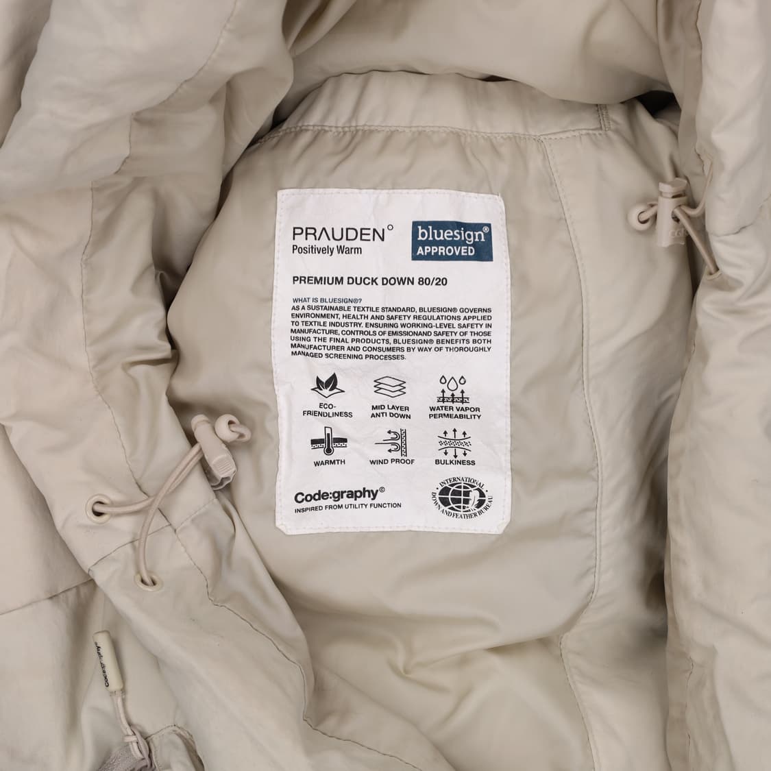 [100] 코드그라피 덕다운 빅포켓 패딩 점퍼 0116H1 상품이미지7