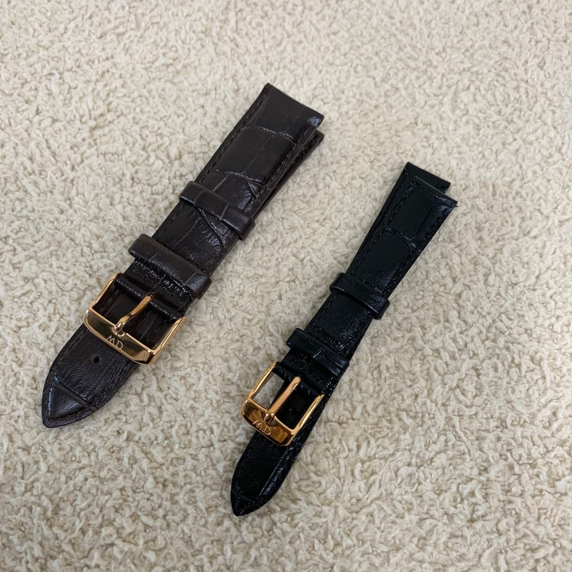 다니엘웰링턴 가죽 스트랩 커플 세트, 시계 스트랩 손목시계 상품이미지4