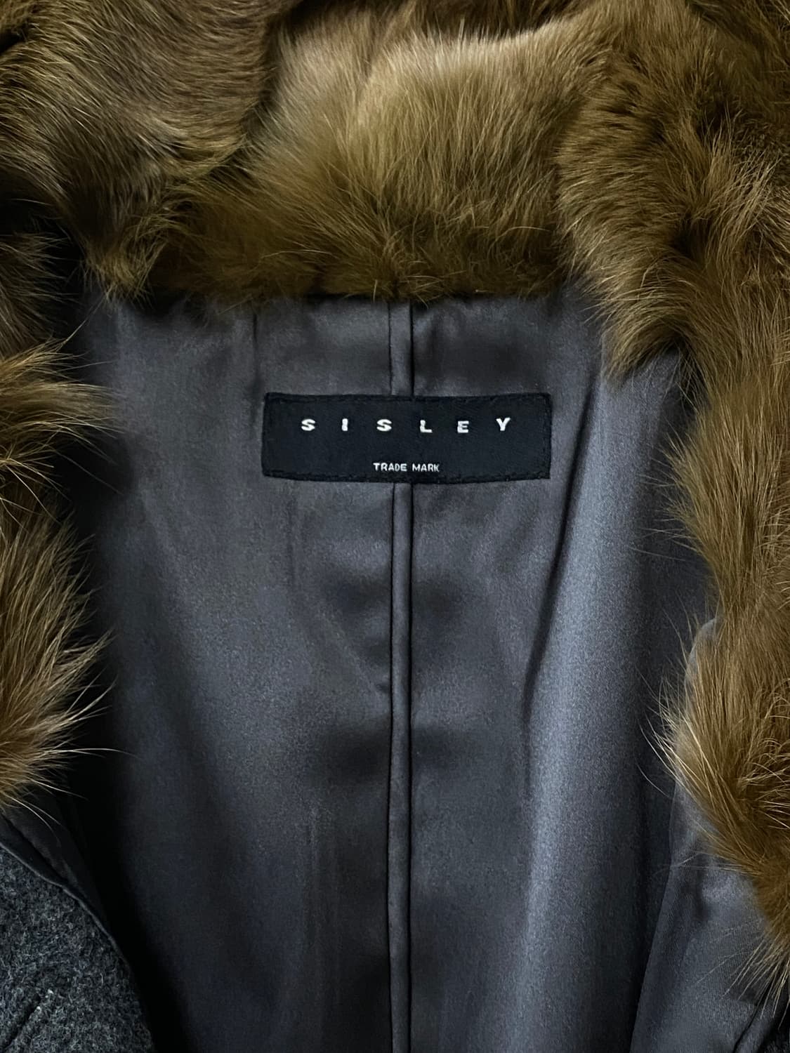 [새상품급] [Sisley] 시슬리 여성 퍼 숏코트 42사이즈 상품이미지4