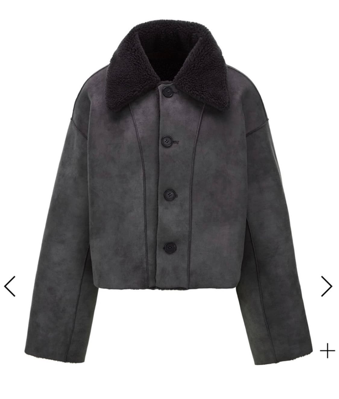 le 리버시블 스웨이드 털 무스탕 상품이미지1