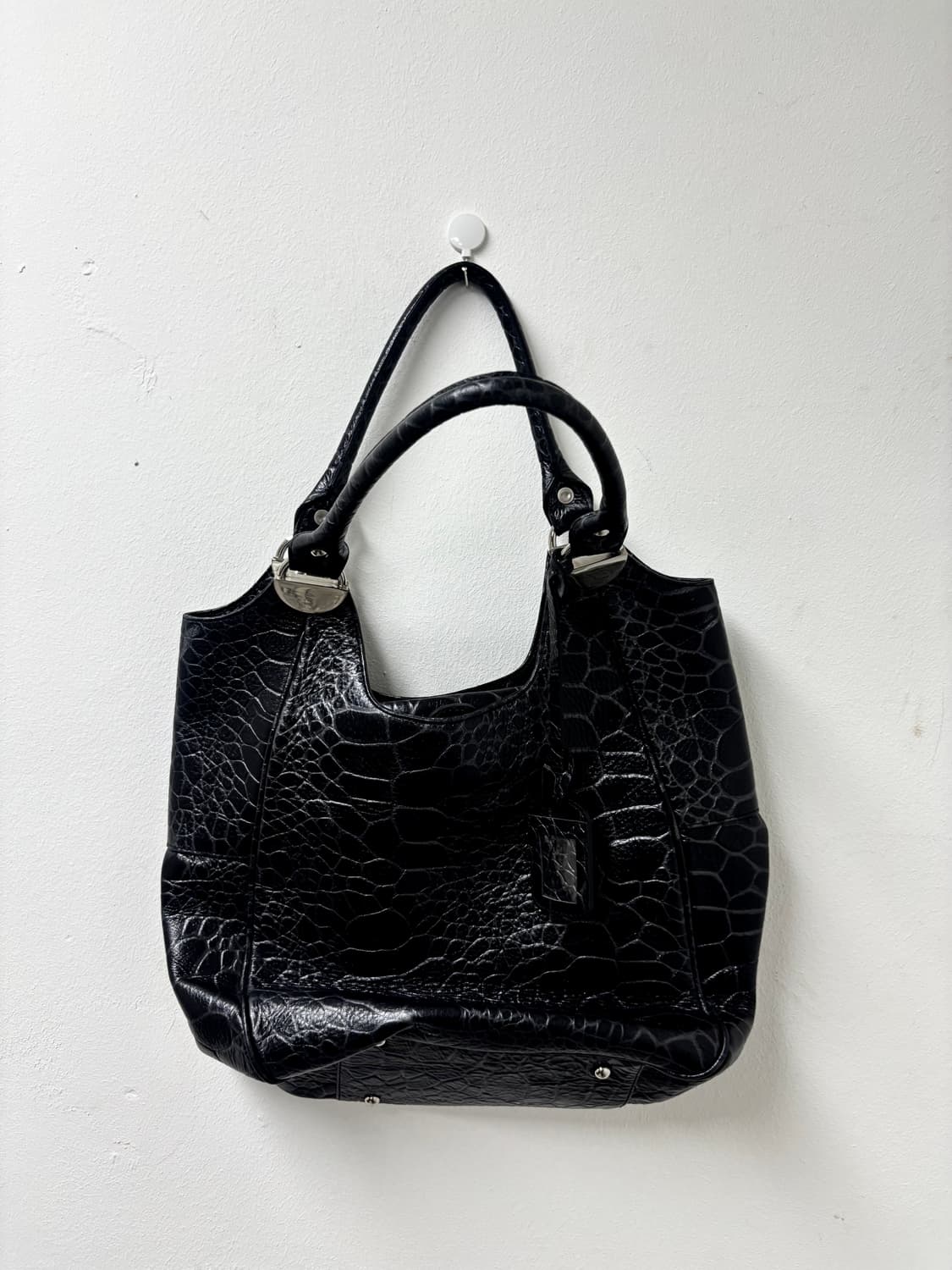 “Vintage” Y2K Snake Pattern Black Leathe 상품이미지6