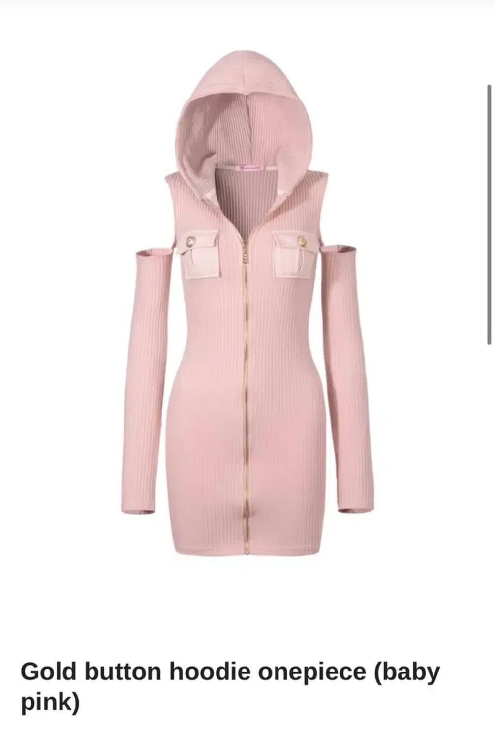 베메클 후디 원피스 베이비핑크 상품이미지1