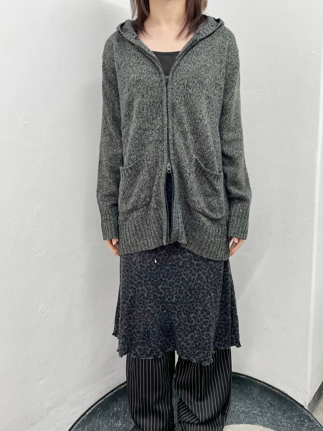 호피 헤어리 스커트 상품이미지3