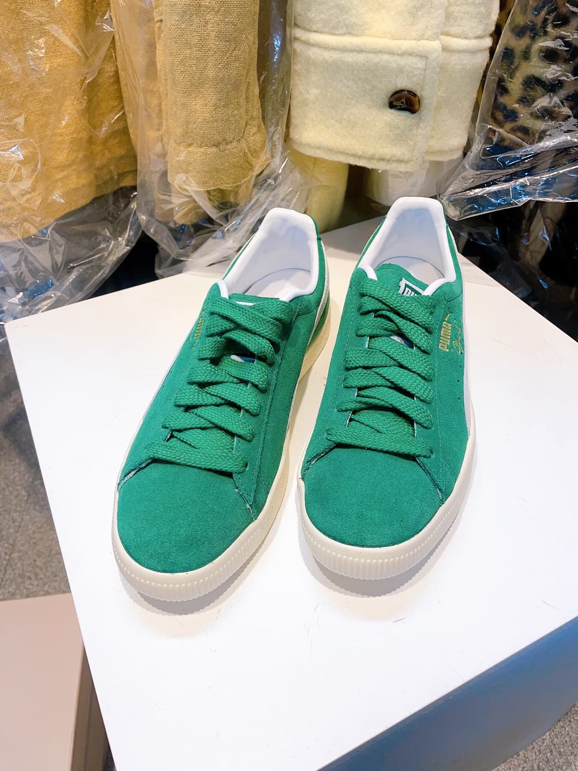 (정품/새상품) 퓨마 남성 그린 클라이드 OG 스니커즈 상품이미지4