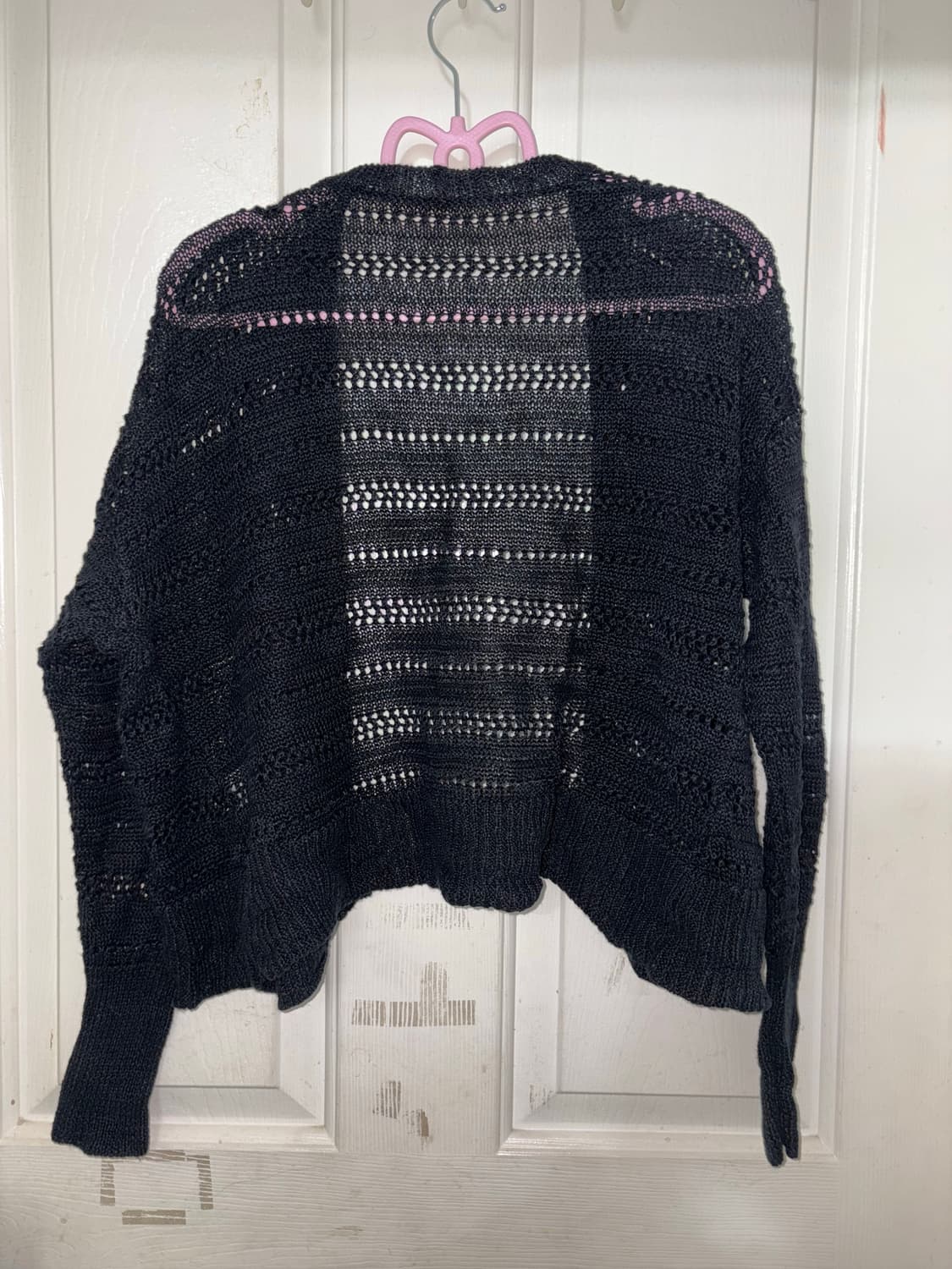 빈티지 블랙 시스루 가디건  상품이미지2