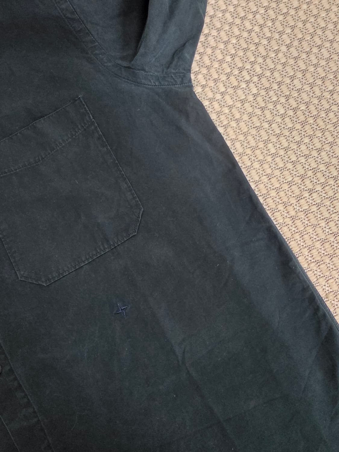 03SS 스톤 아일랜드 다크 그린 버튼업 셔츠 상품이미지3