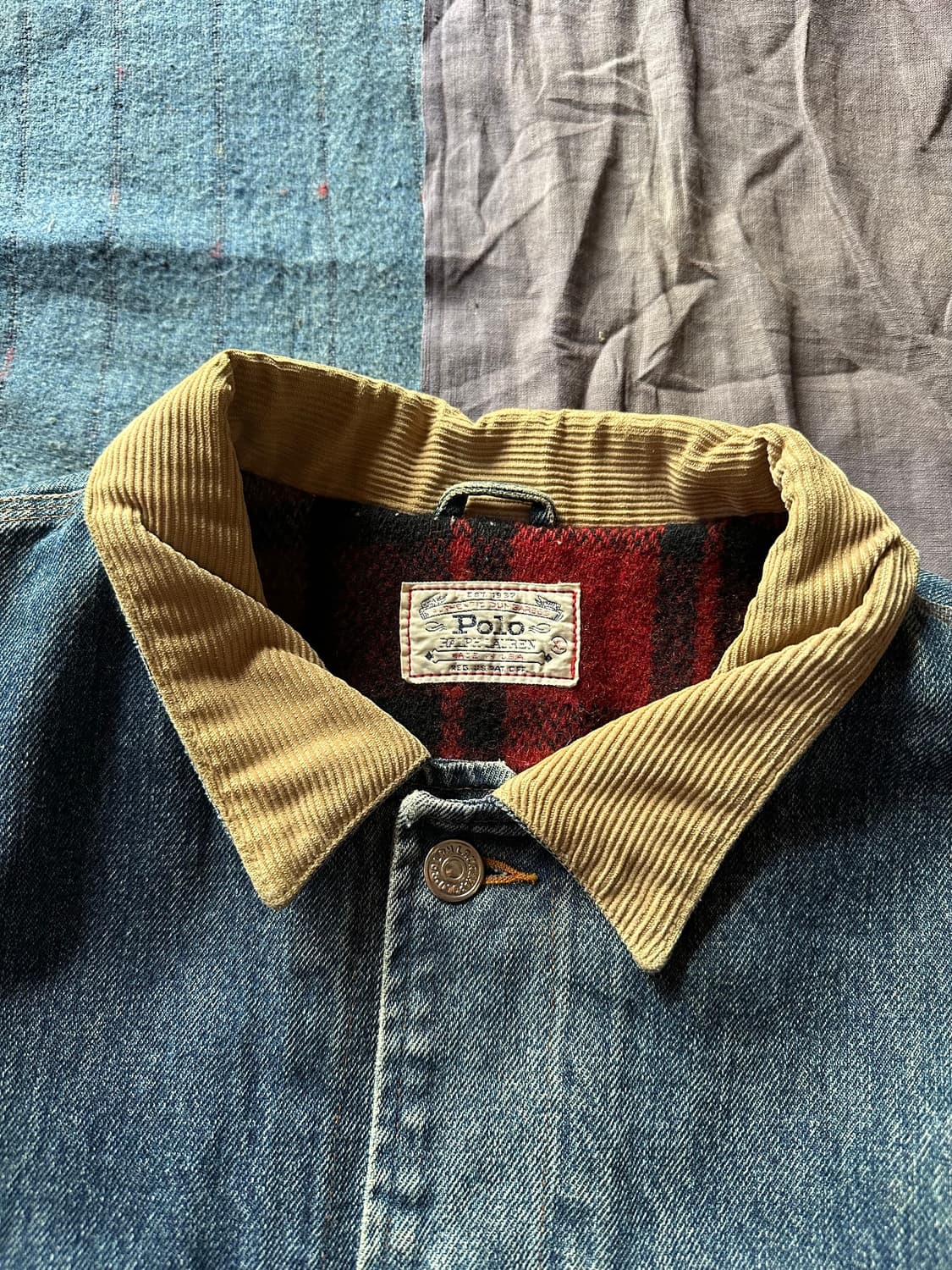 80s Polo Dungarees Denim Jacket 상품이미지4