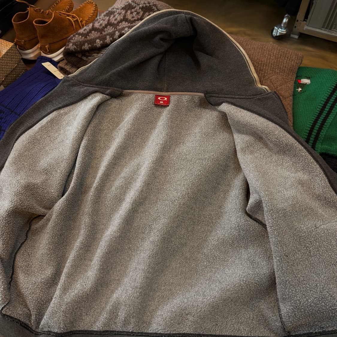 90 ~ 00S 오클리 소프트웨어 트랜스폼 후드 집업자켓 XL 상품이미지6